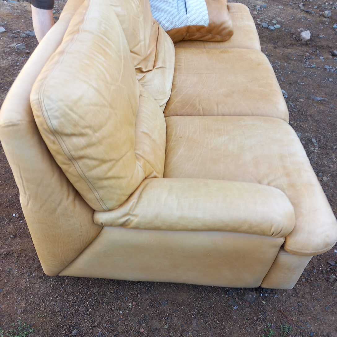 Canapé 3 Places en Cuir Design Gérard Guermonprez - État correct - Photo 23