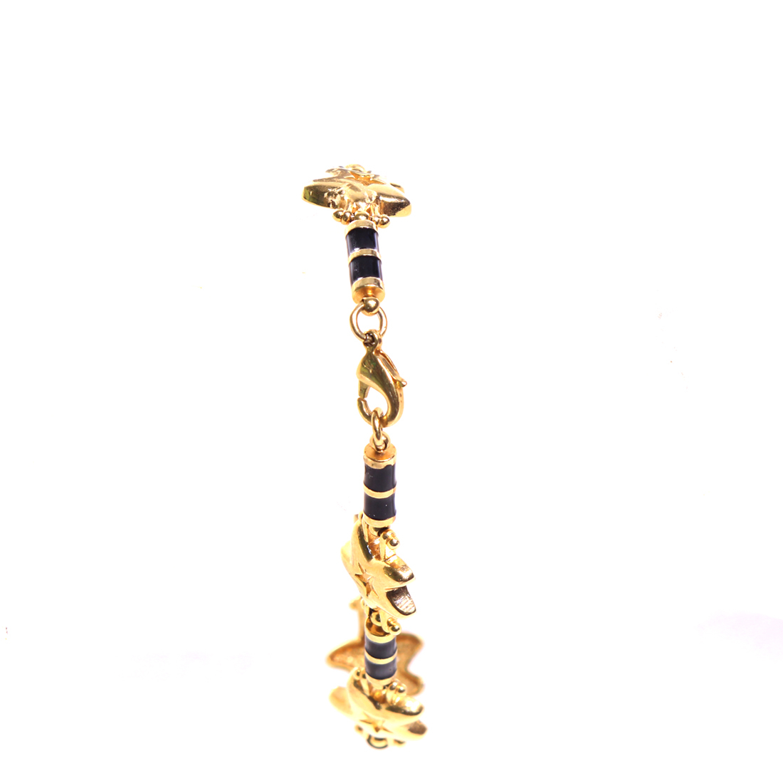 Bracelet en métal doré étoile Bon état - Vue 3 - 