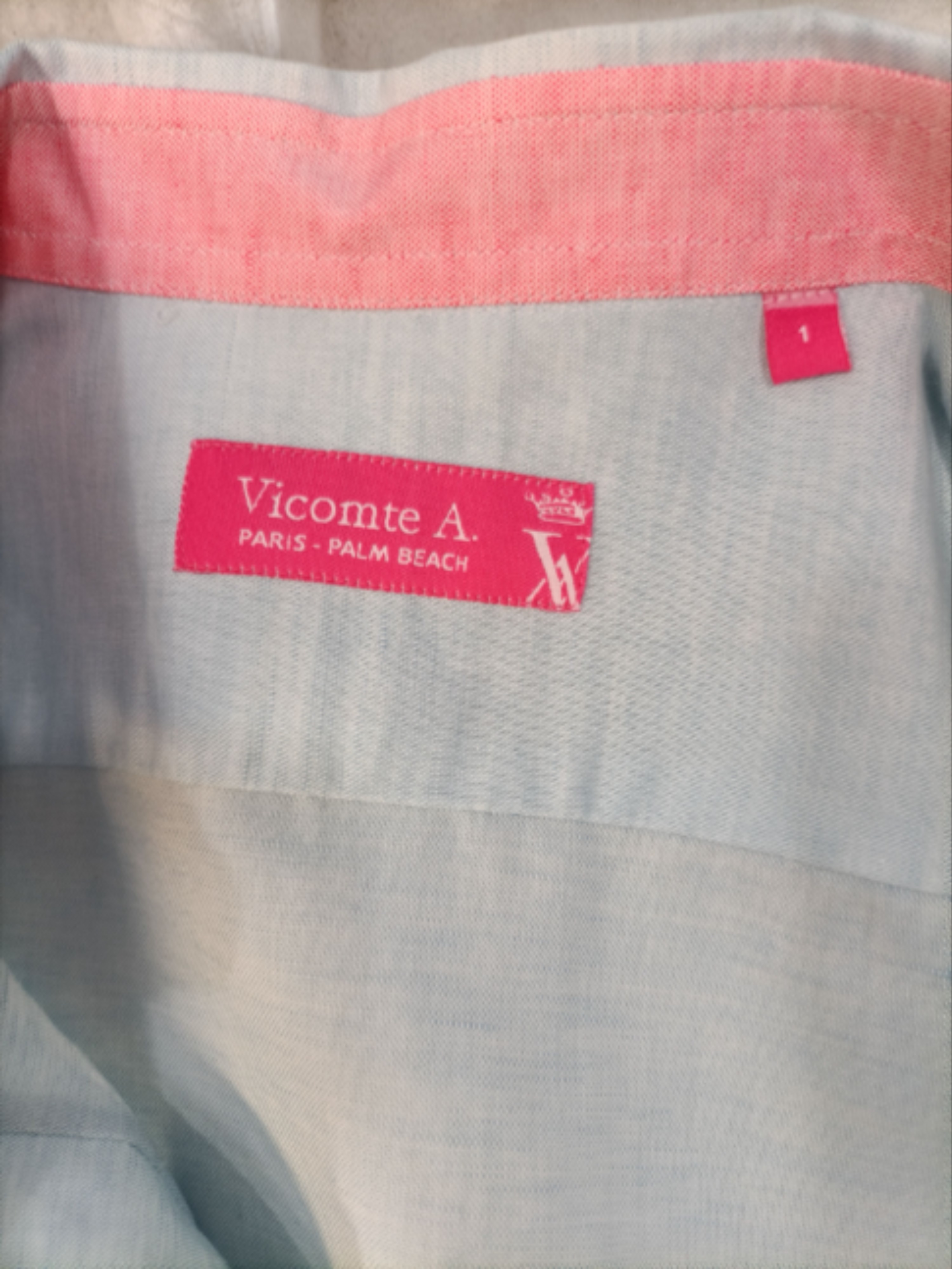 Chemise en lin St Barth- Vicomte A. - Taille 1 Très bon état - Vue 12 - 