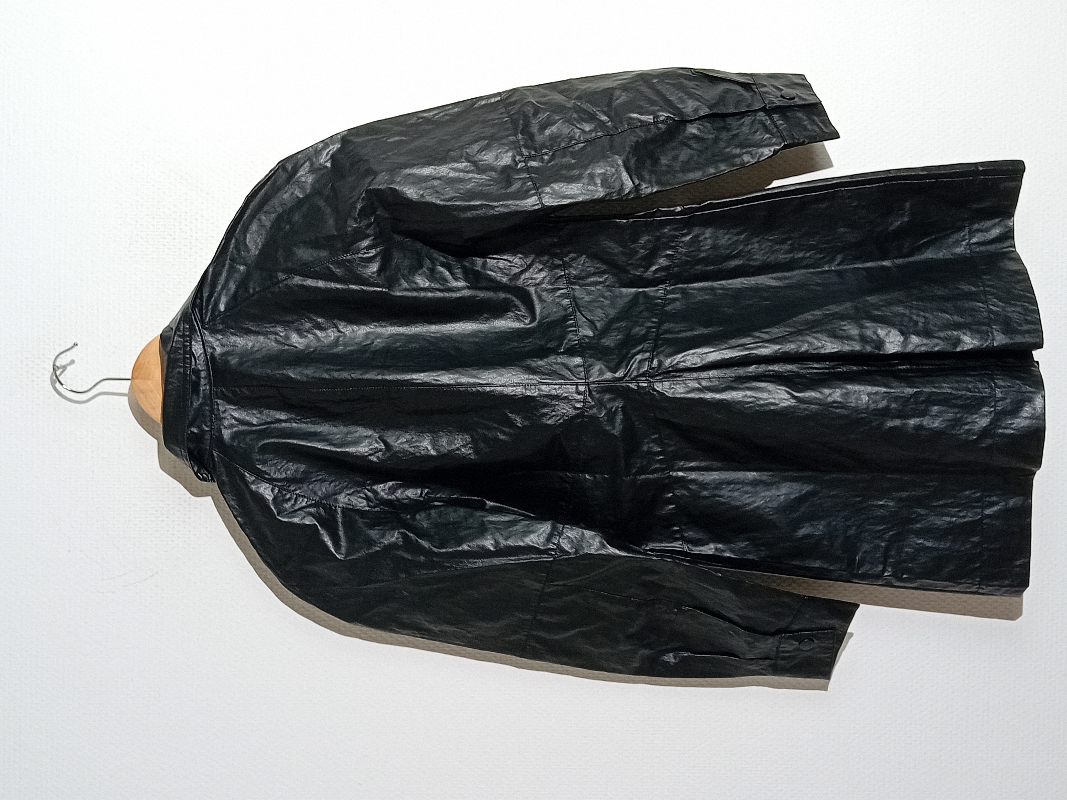 Voir photo 5 de Veste Chemise Simili Cuir Noire Zara Xs (T3858) Veste Chemise Simili Cuir Noire Zara Xs (T3858) - Vue 5 -
