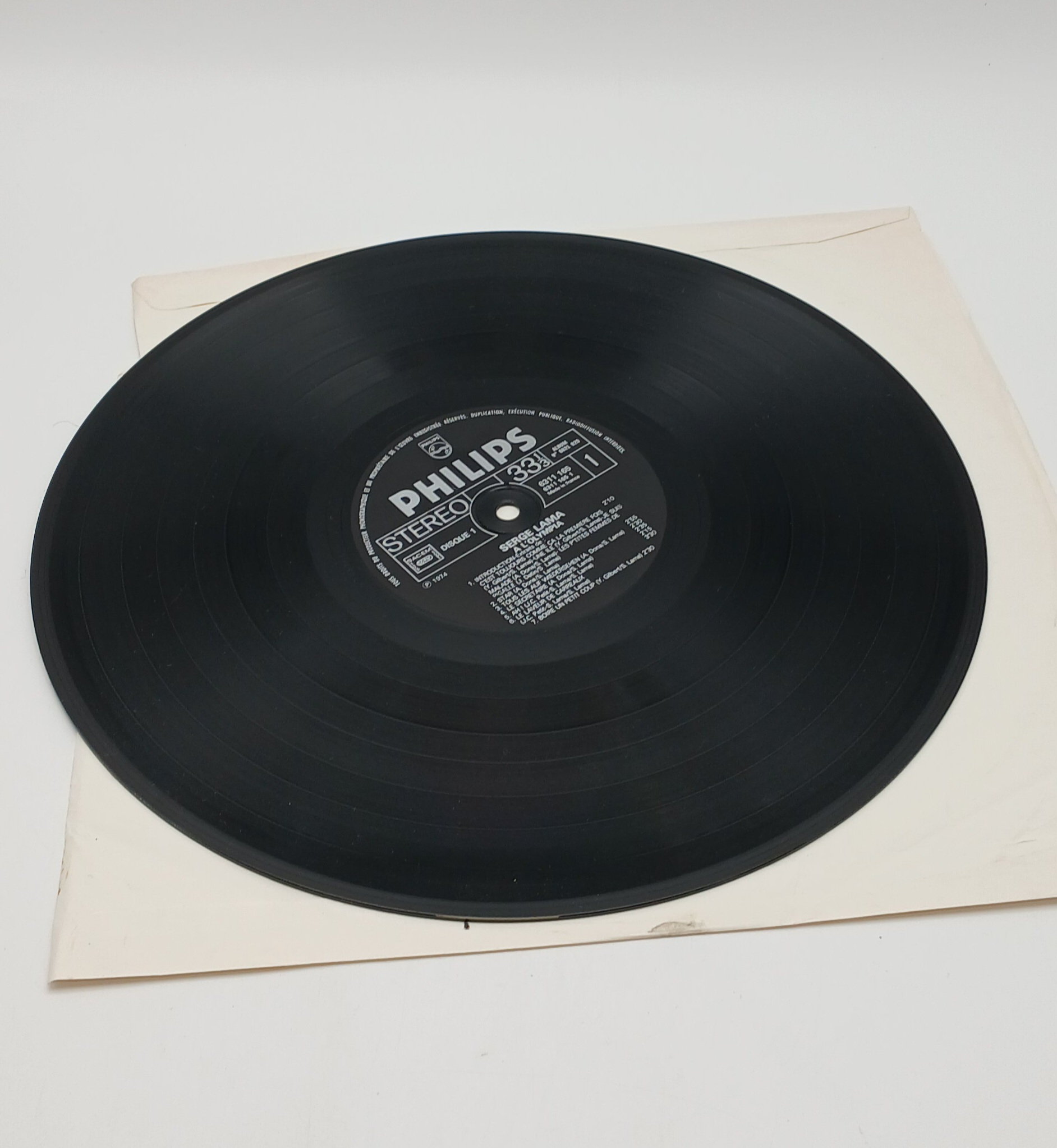 Vinyle 33 Tours - Serge LAMA à l'Olympia (x 2) - Gatefold - Stereo - Live Très bon état - Vue 7 - 