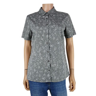 Chemisier gris imprimé - femme - DAMART - taille 38 - Photo 0