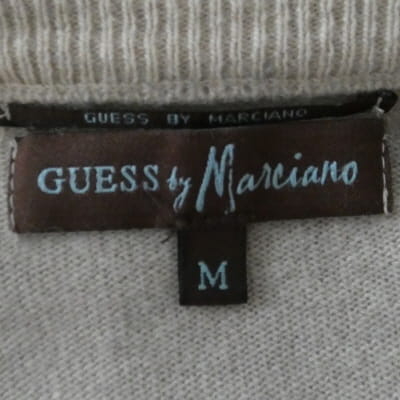 Pull beige col V imprimé - Homme - Guess By Marciano - Taille M Bon état - Vue 5 - 