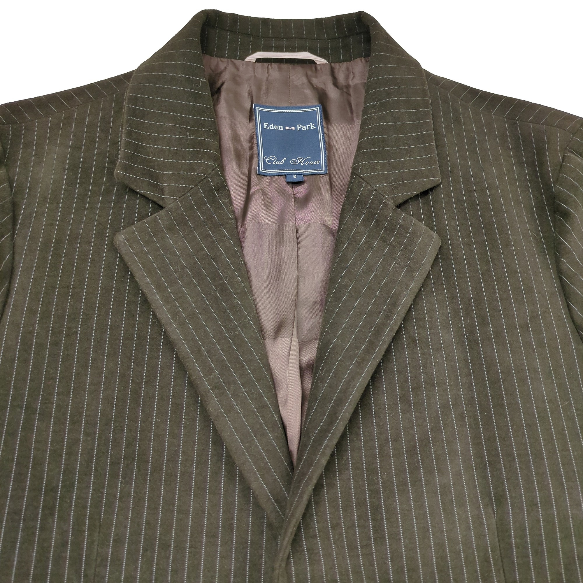 Veste costume Eden Park T S Blazer marron à fines rayures Très bon état - Vue 2 - 
