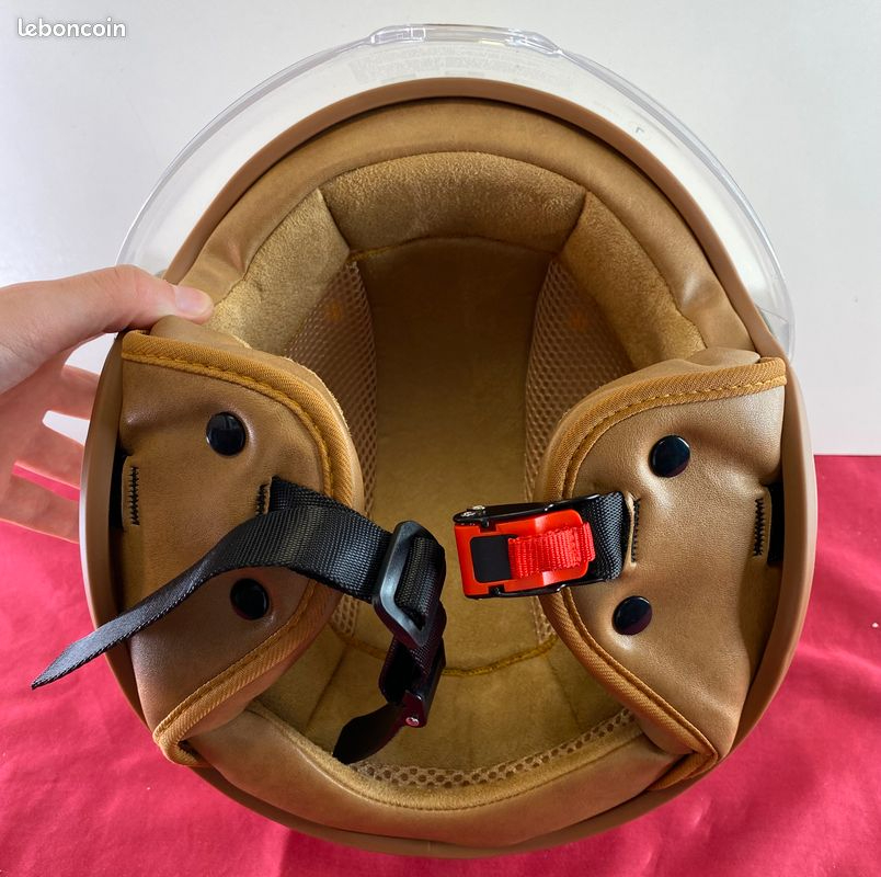 Casque semi ouvert Scooter /Vespa - Look Vintage - Neuf T.L Comme neuf - Vue 5 - 