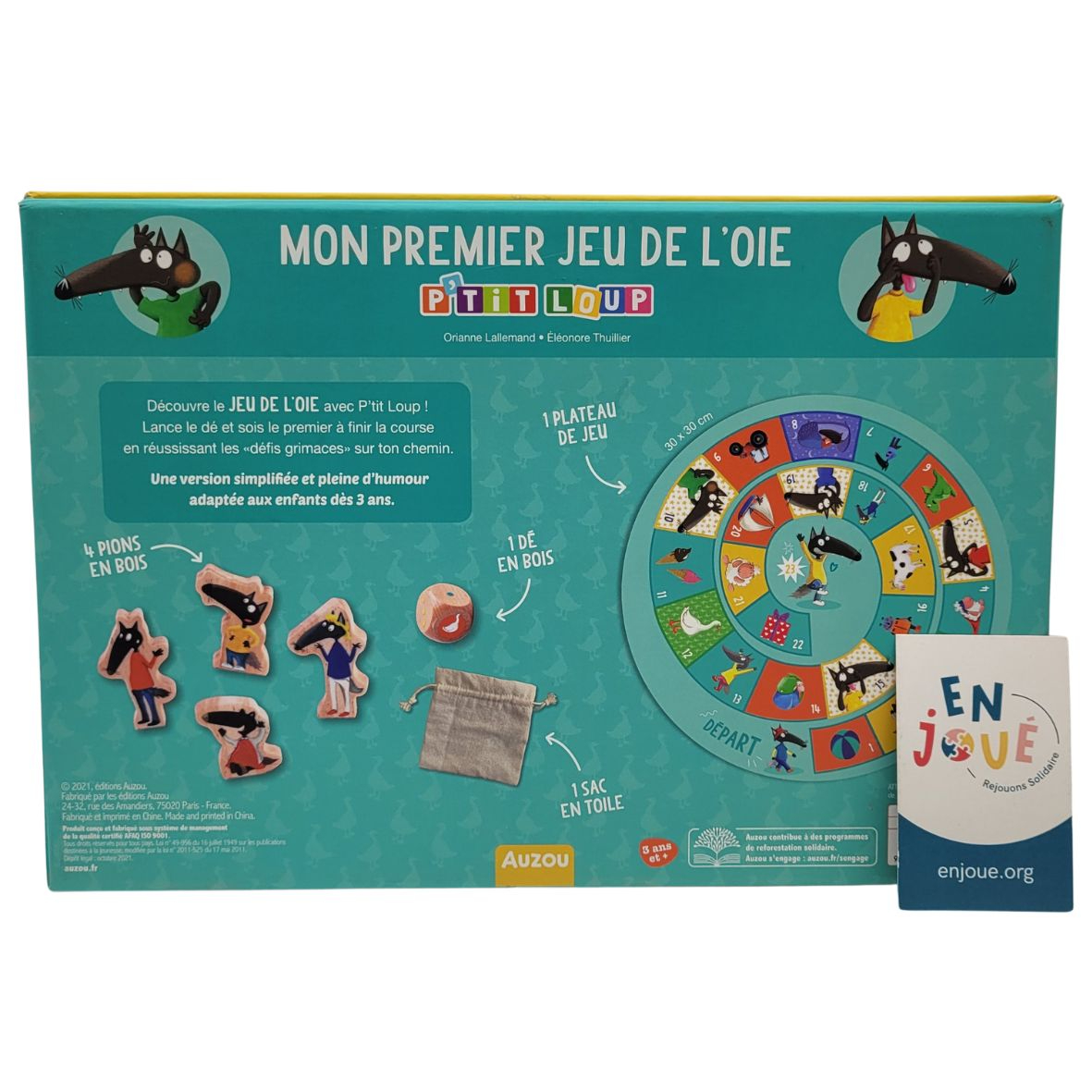 Voir photo 3 de Jeu de société - Mon premier jeu de l'oie p'tit loup - Auzou - À partir de 3 ans. Jeu de société - Mon premier jeu de l'oie p'tit loup - Auzou - À partir de 3 ans. Bon état - Vue 3 -
