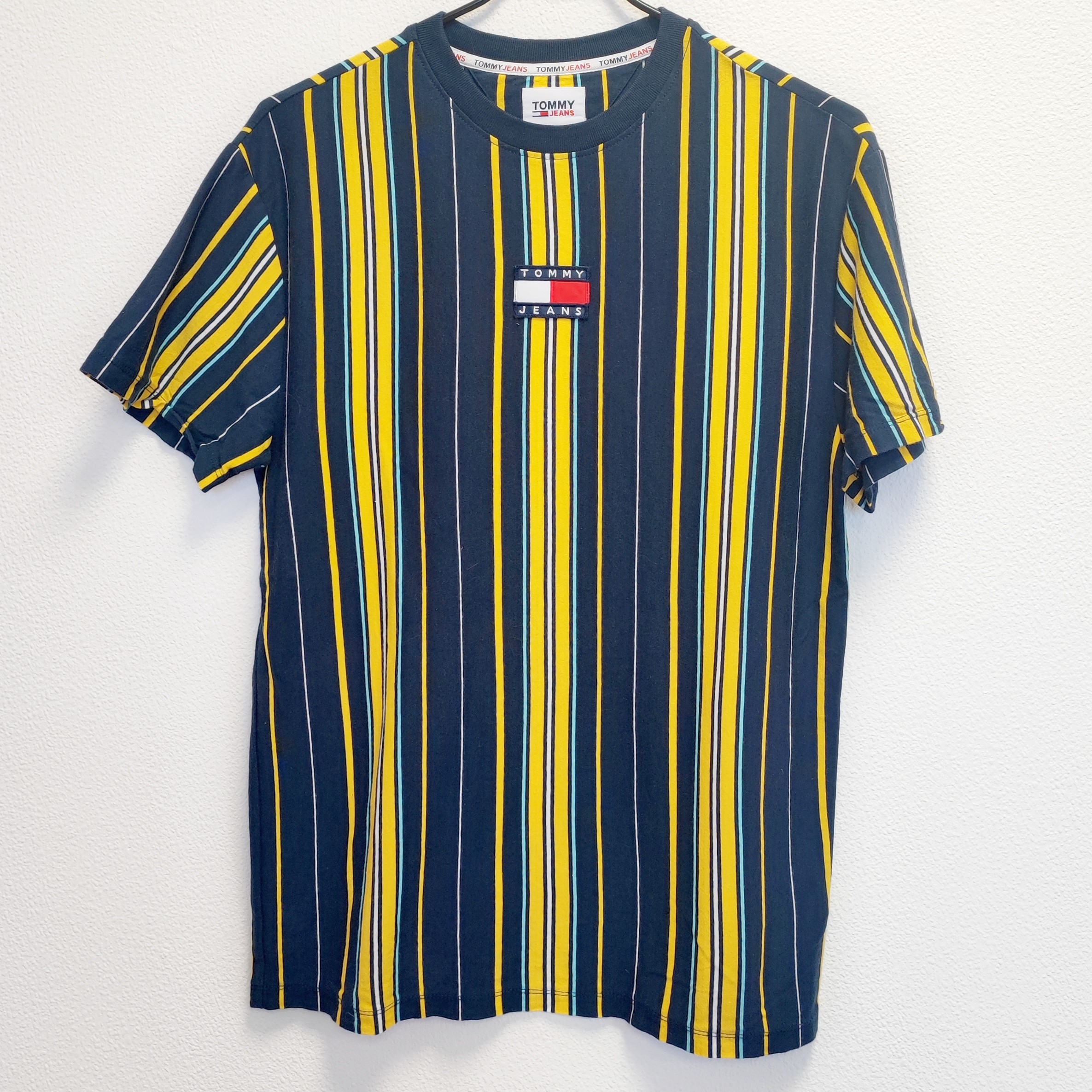 TOMMY JEANS - T-shirt rayé - S - Homme  -  reconditionné disponible sur Label Emmaüs