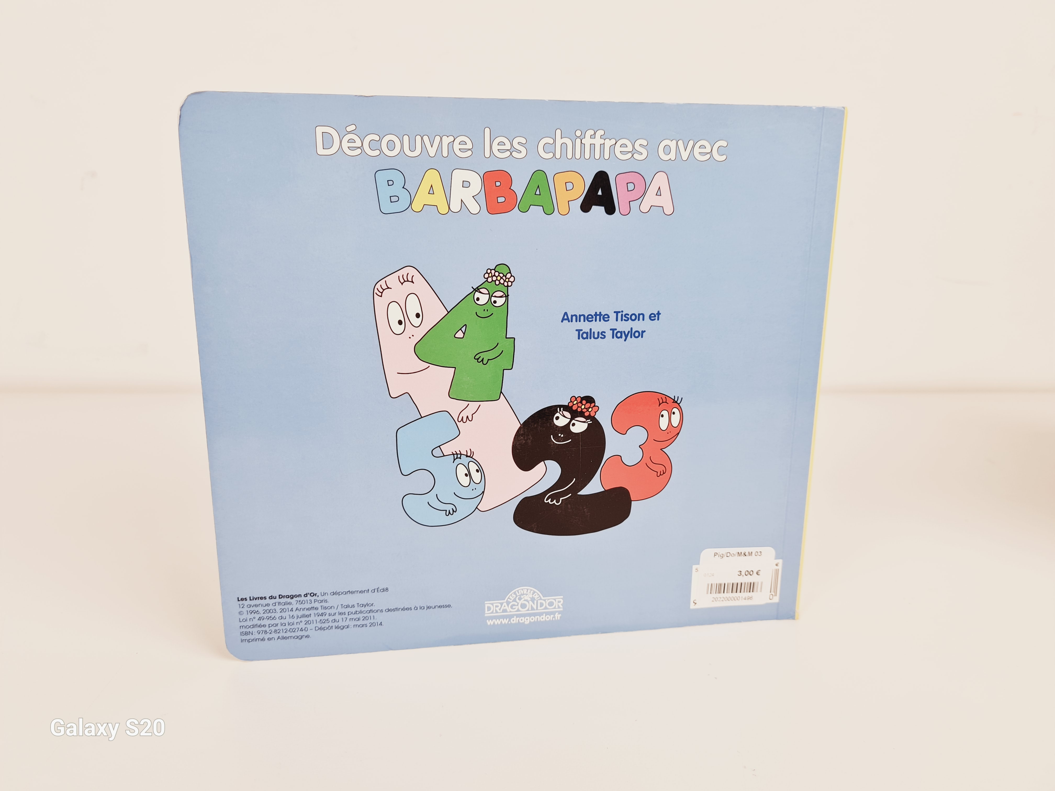 Livre pages rigides - Barbapapa : Les chiffres - Les livres du dragon d
