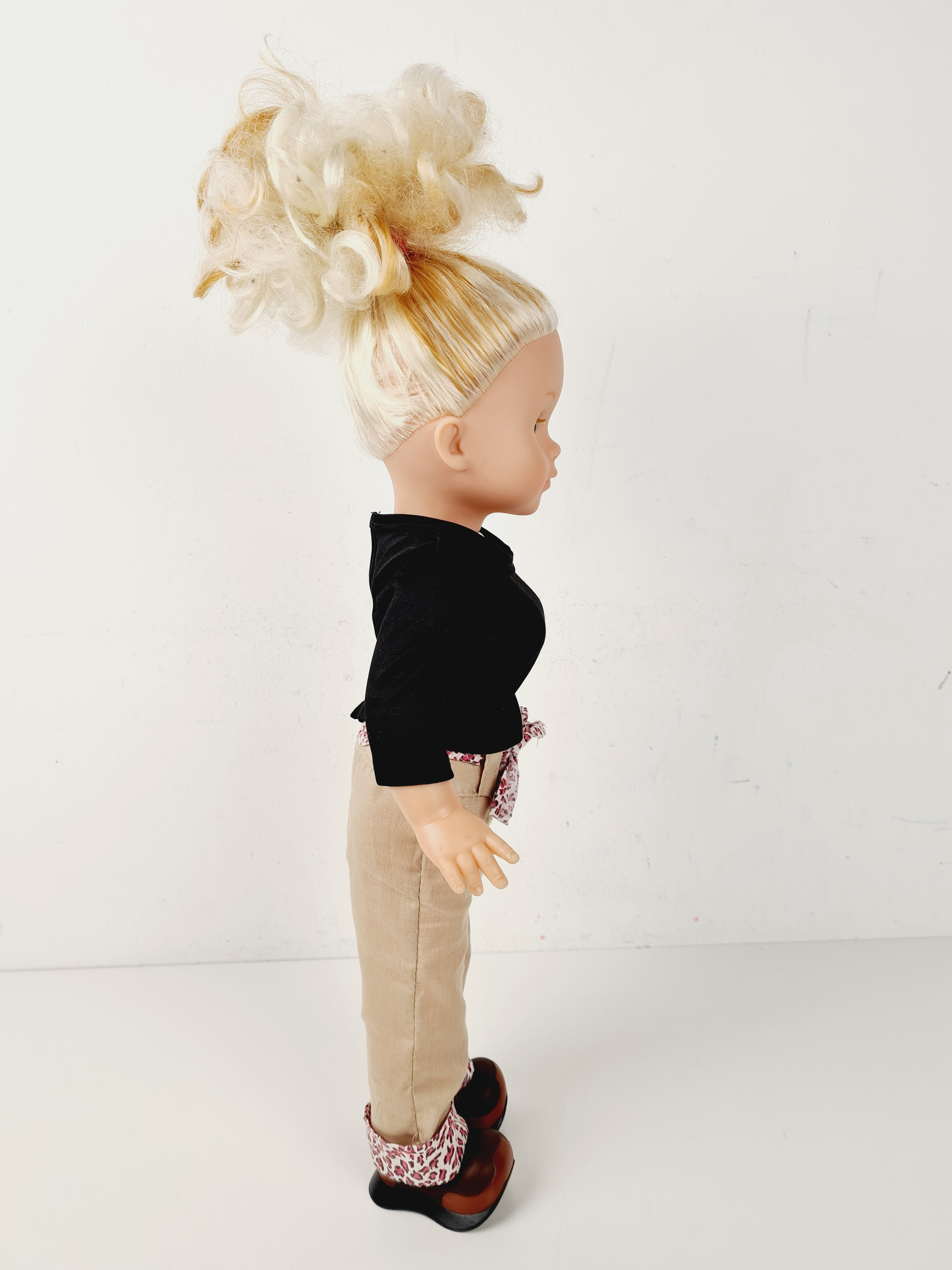 Poupée - Poupée blonde aux yeux bleus - 48 cm - Photo 2