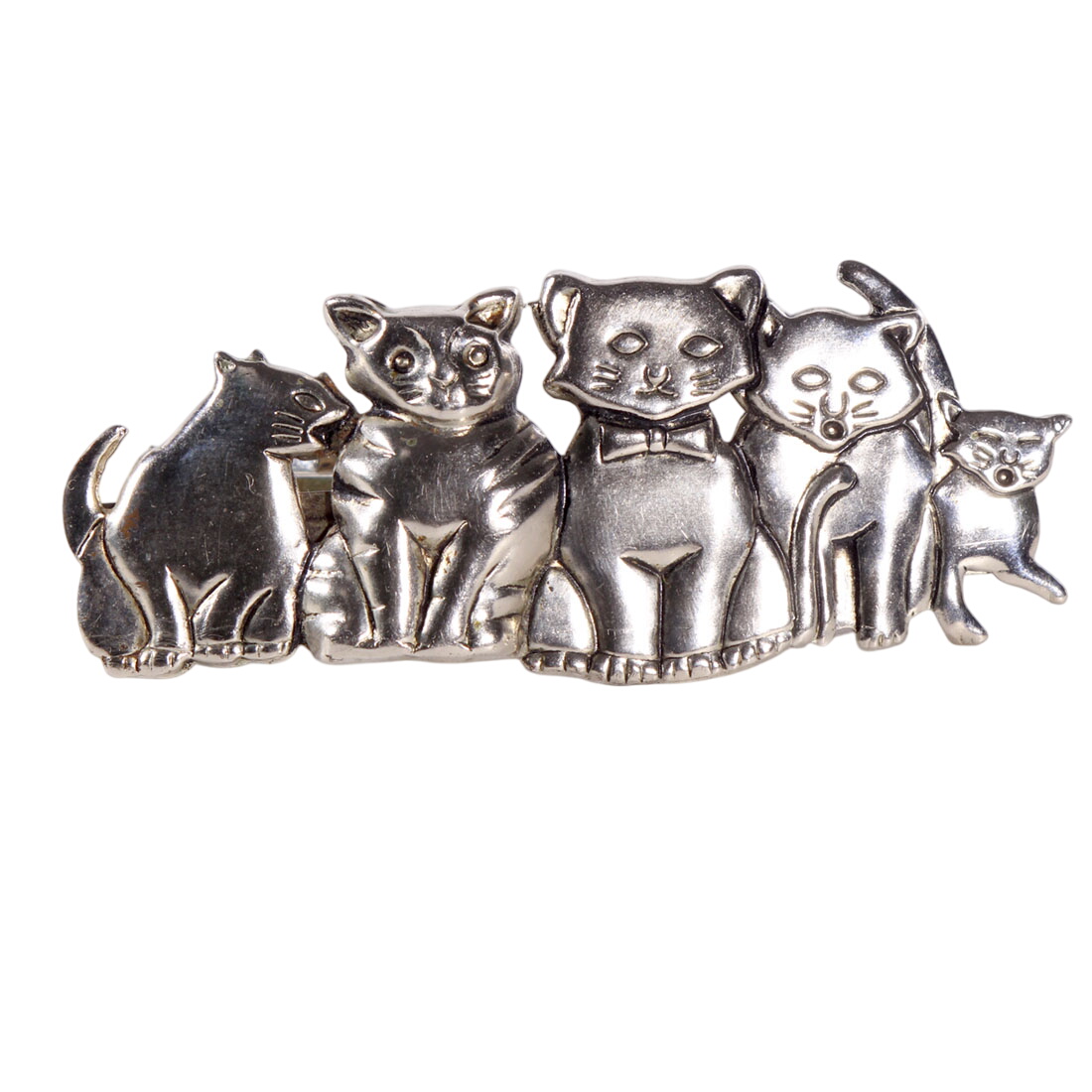 Barrette à cheveux 5 chats  -  reconditionné disponible sur Label Emmaüs
