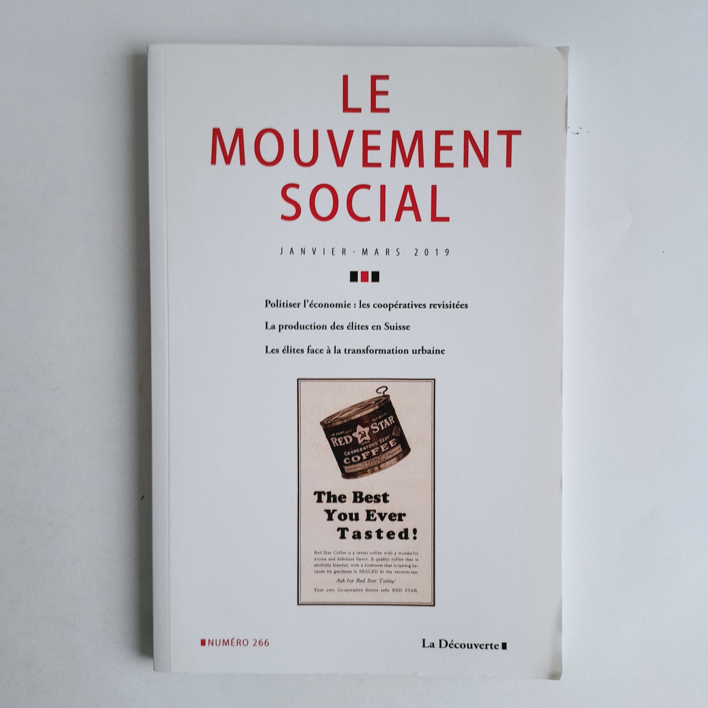 Le mouvement social, Janvier - Mars 2019, N° 266 - Photo 0