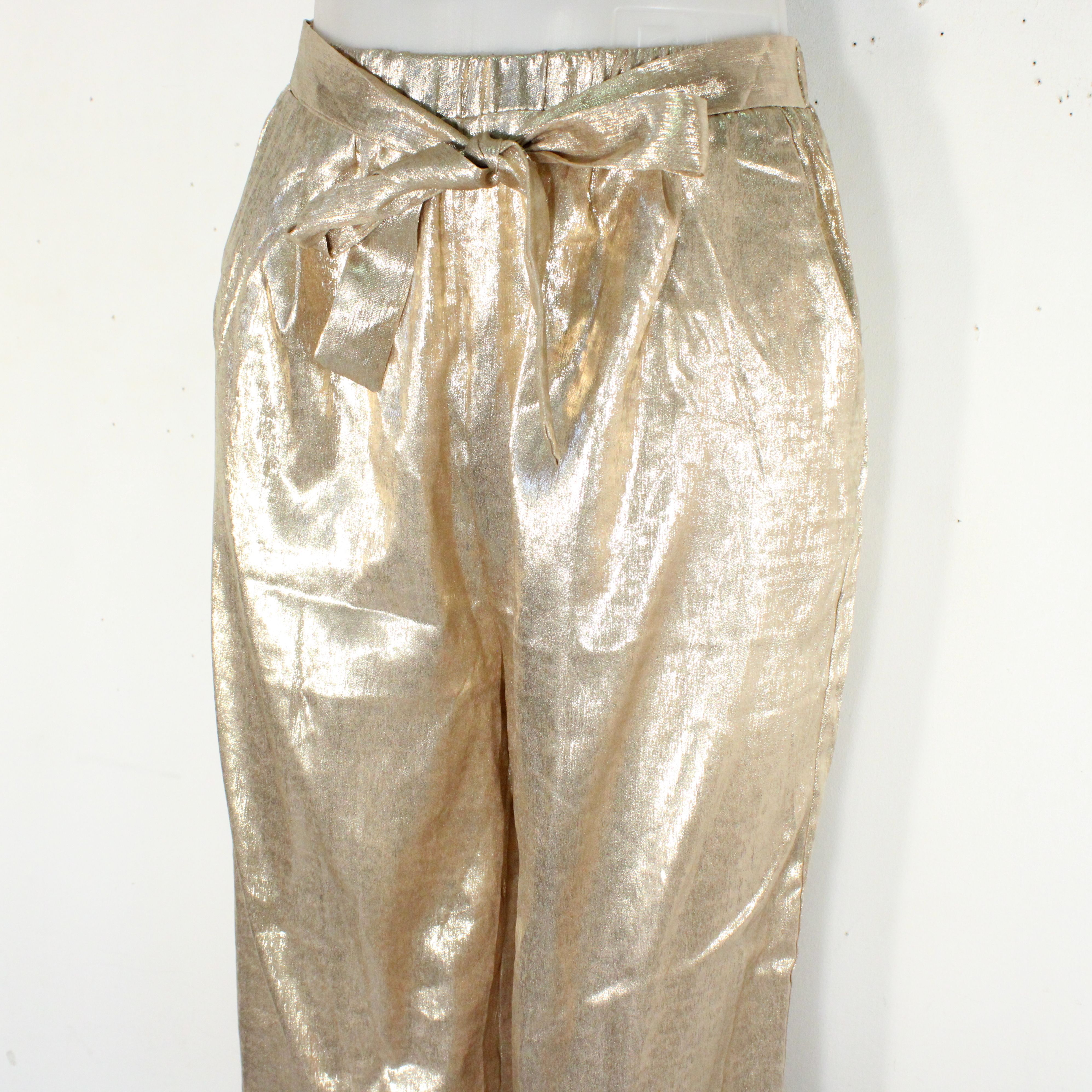 Pantalon Femme Doré EMMA ELLA Taille S - Photo 4
