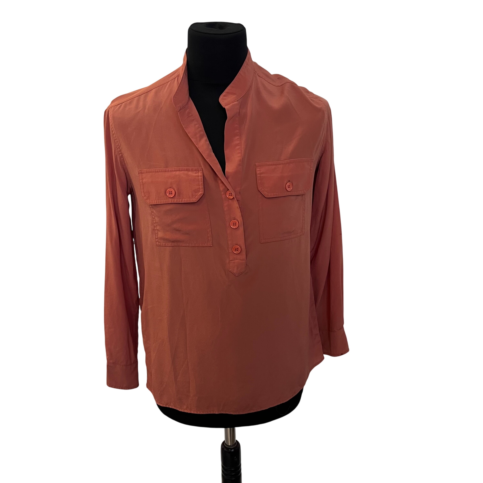 Chemisier orange, Vanessabruno, taille36 Très bon état -  reconditionné disponible sur Label Emmaüs