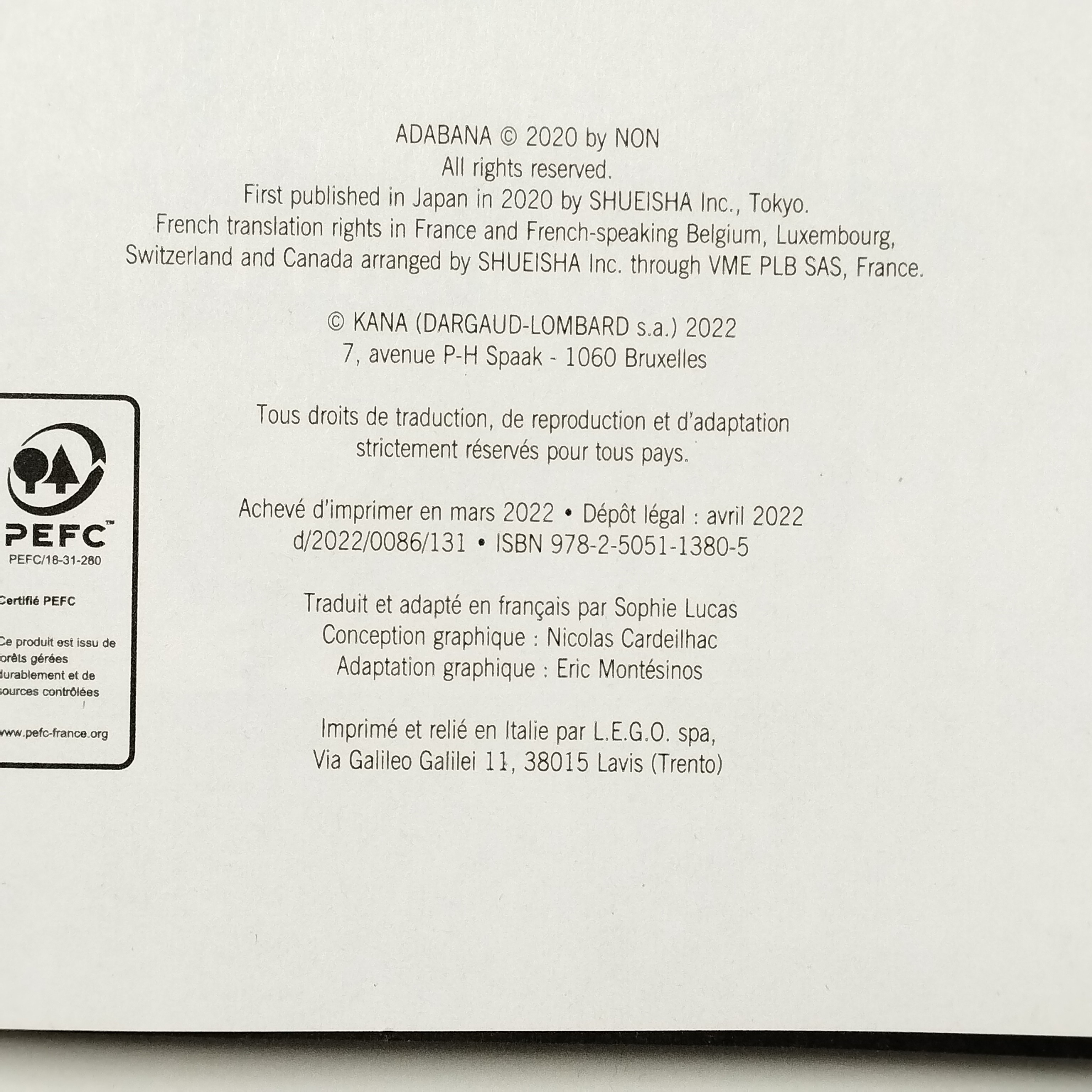 Lot de 3 bandes-dessinées mangas : Adabana T1/T2/T3 - Photo 3