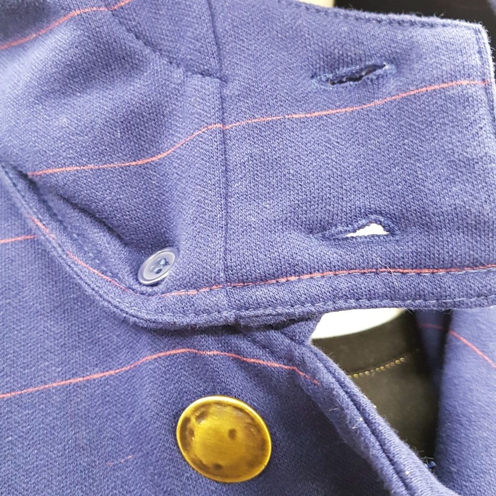 Voir photo 10 de Manteau en maille rayée bleu outremer - HURLEY - Taille M Manteau en maille rayée bleu outremer - HURLEY - Taille M Très bon état - Vue 10 -