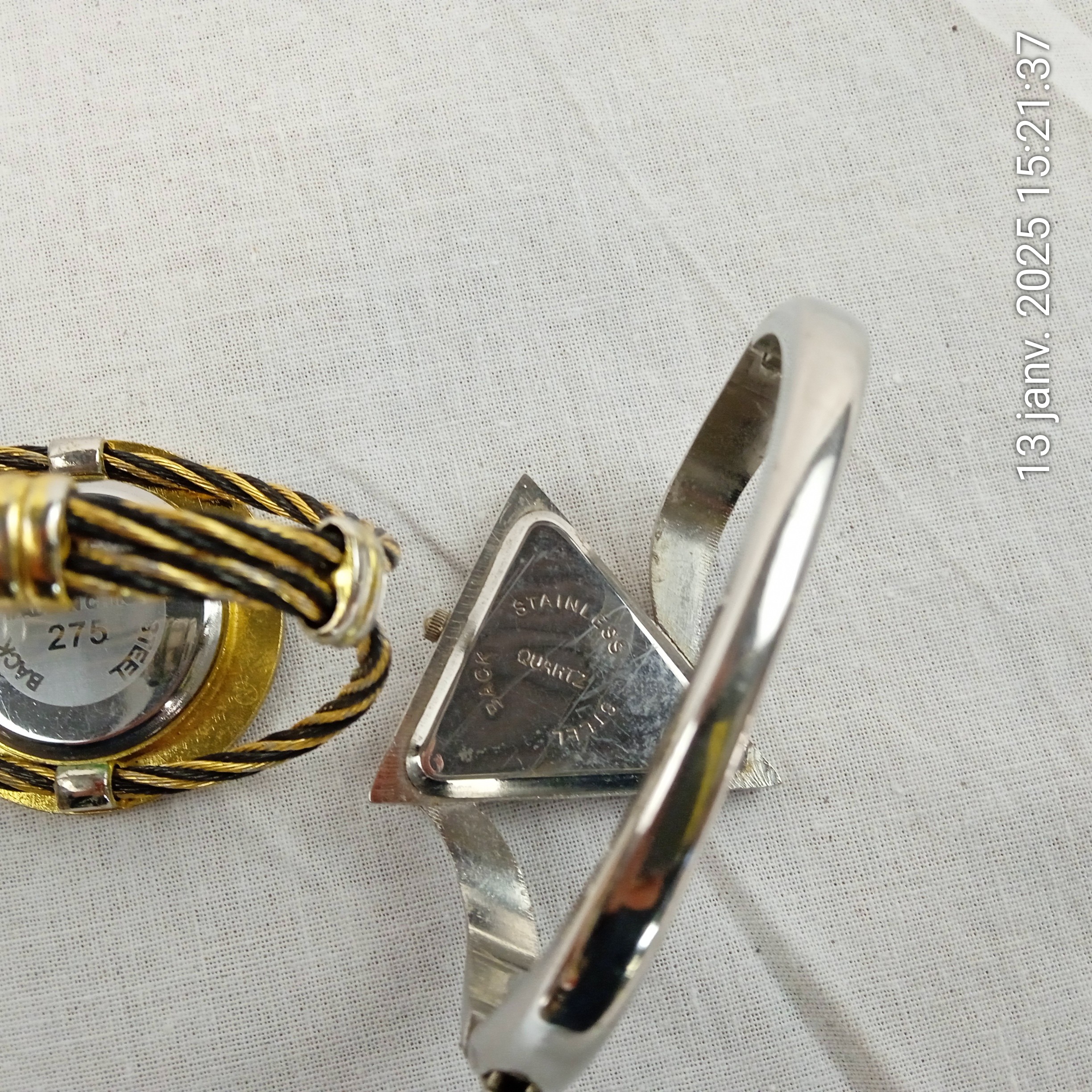 Lot de 2 montres bracelets femme à quartz - Photo 5