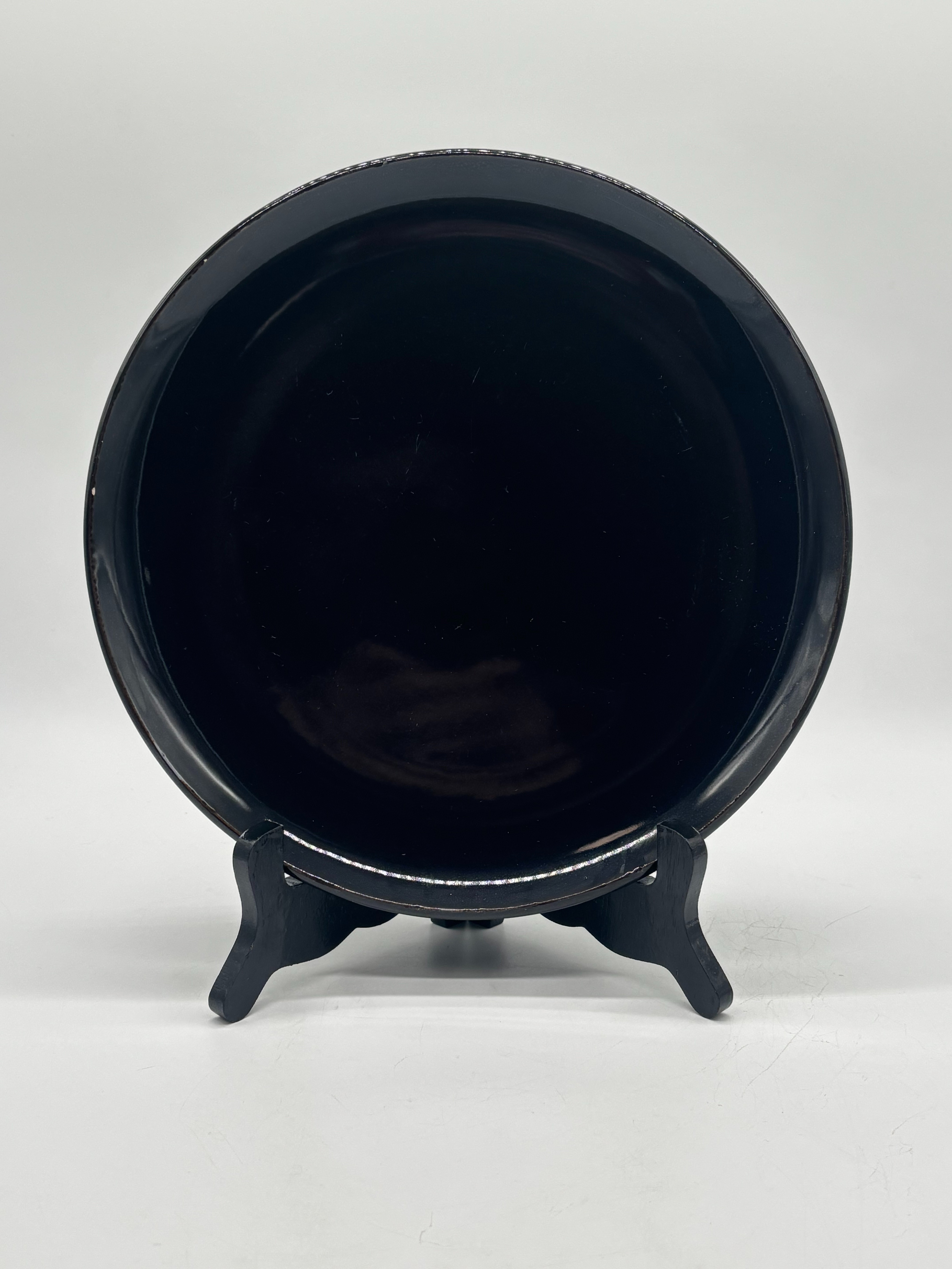Ensemble de 4 assiettes noir - Photo 1