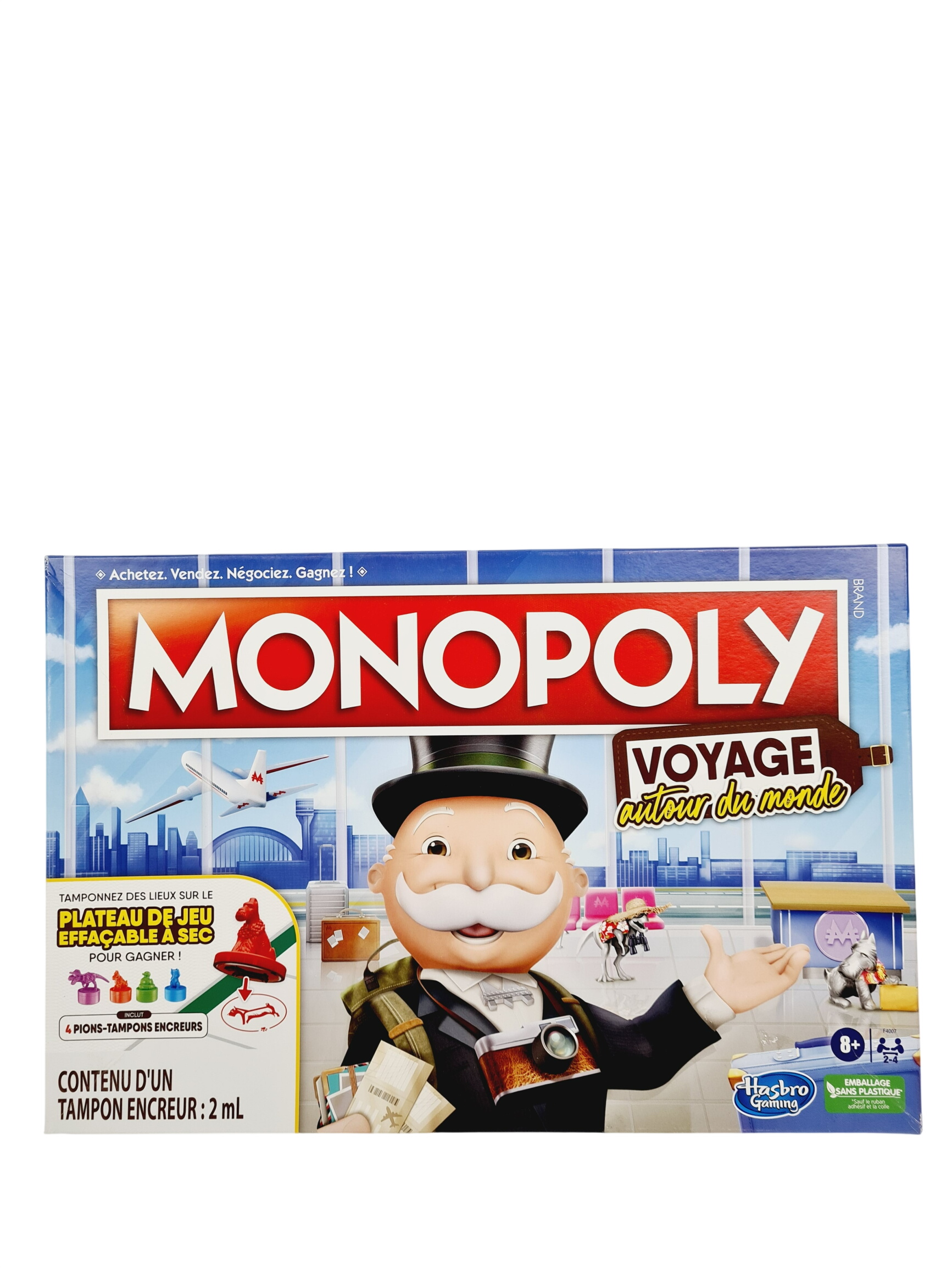 Jeu de gestion ressources - Monopoly Voyage autour du monde - Hasbro Gaming - 8 ans + Comme neuf -  reconditionné disponible sur Label Emmaüs