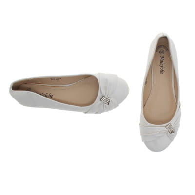 Ballerines écrue avec strass - Femme - Malafolie - Taille 40 - Photo 1