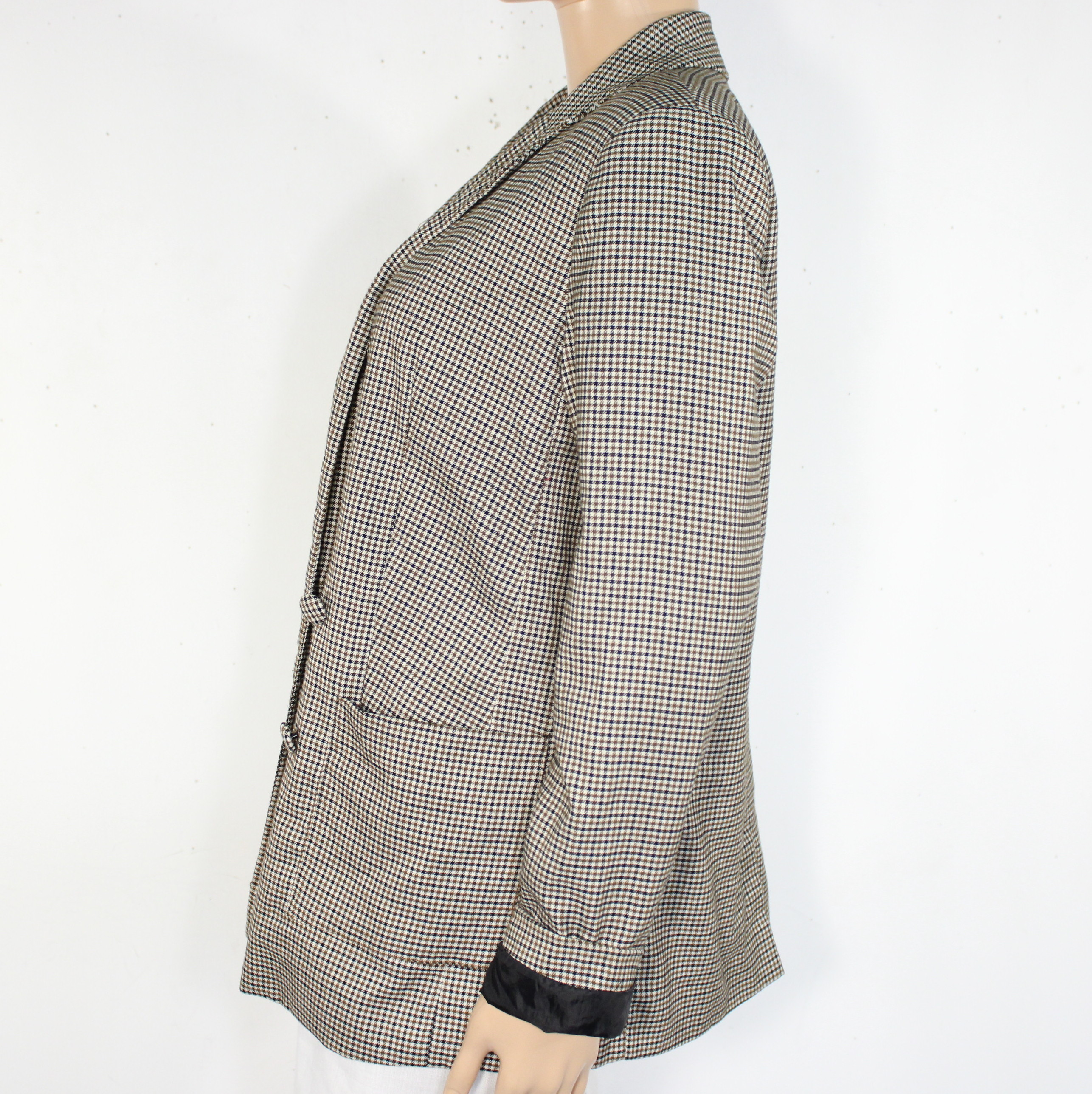 Blazer Femme à Carreaux Marron/Ecru KIABI Taille 40 - Très bon état - Photo 4
