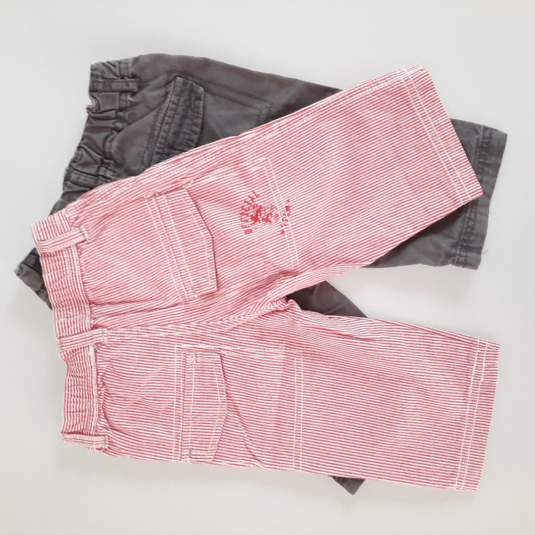 Voir photo 3 de 2 pantalons coton bébé 6 mois Bout'chou 2 pantalons coton bébé 6 mois Bout'chou Très bon état - Vue 3 -