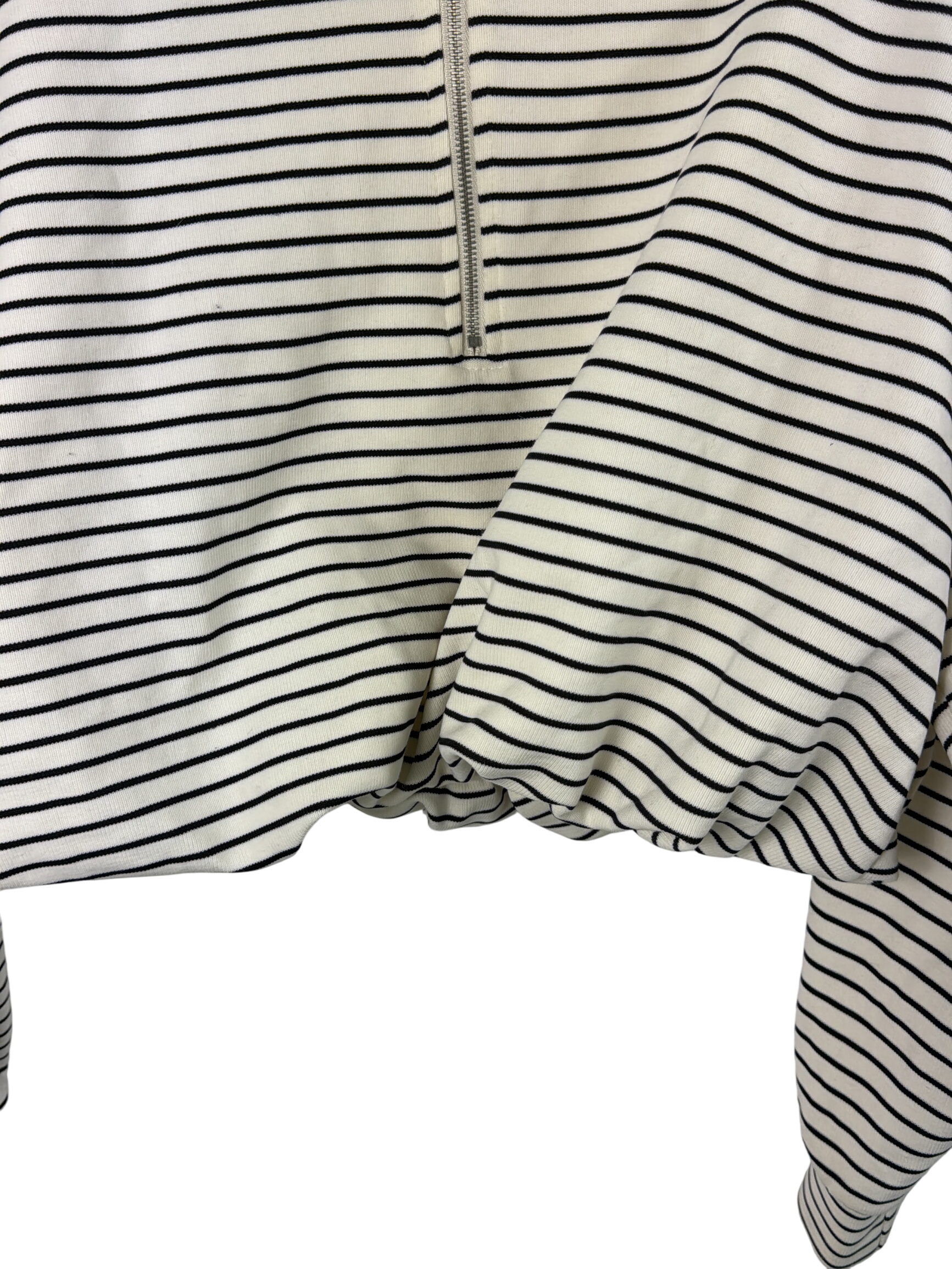 Pull rayé Feelhoo 🧥 à fermeture éclair Taille unique - Photo 1