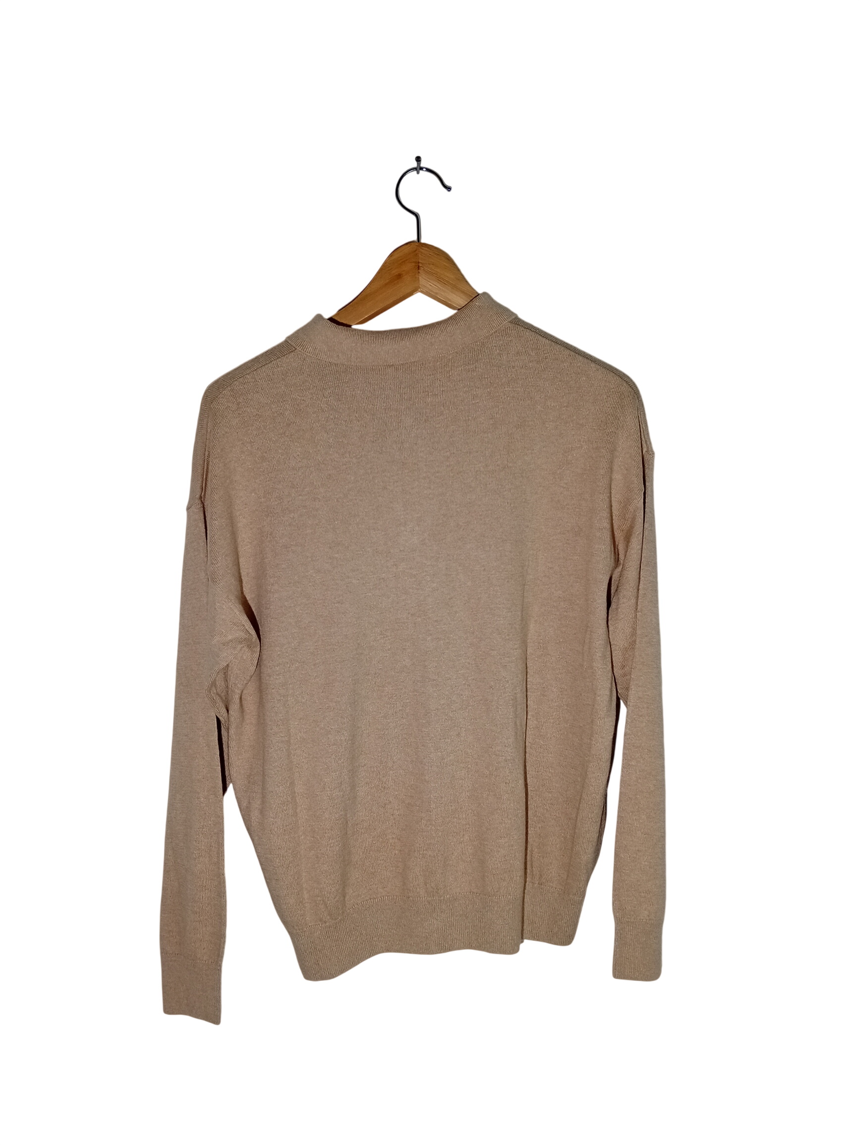 Voir photo 2 de Cardigan Beige Maille Liberty Island L (T3671) Cardigan Beige Maille Liberty Island L (T3671) Bon état - Vue 2 -