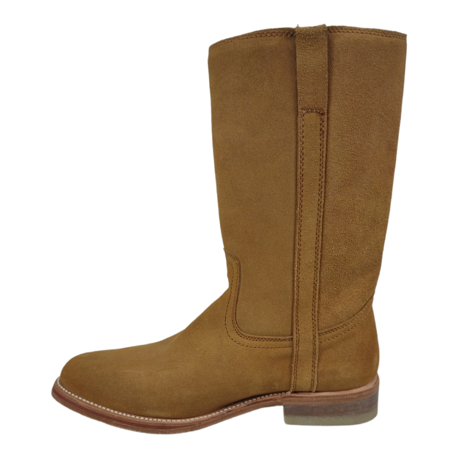 Paire de bottes en croûte de porc beige Go West - taille 40 Très bon état - Vue 7 - 