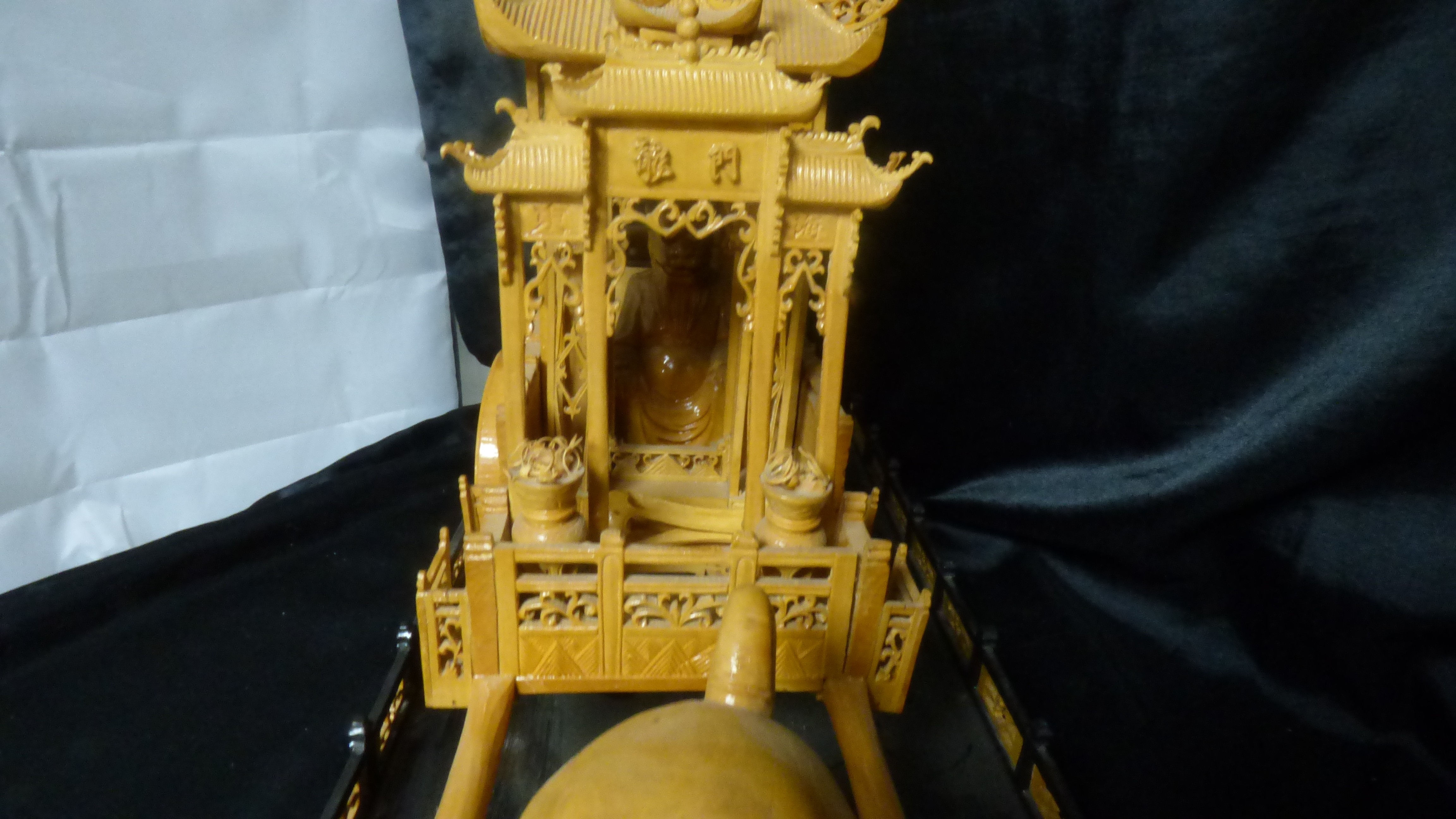 Diorama Chinois Rhinocéros tirant une calèche d'empereur - Photo 24