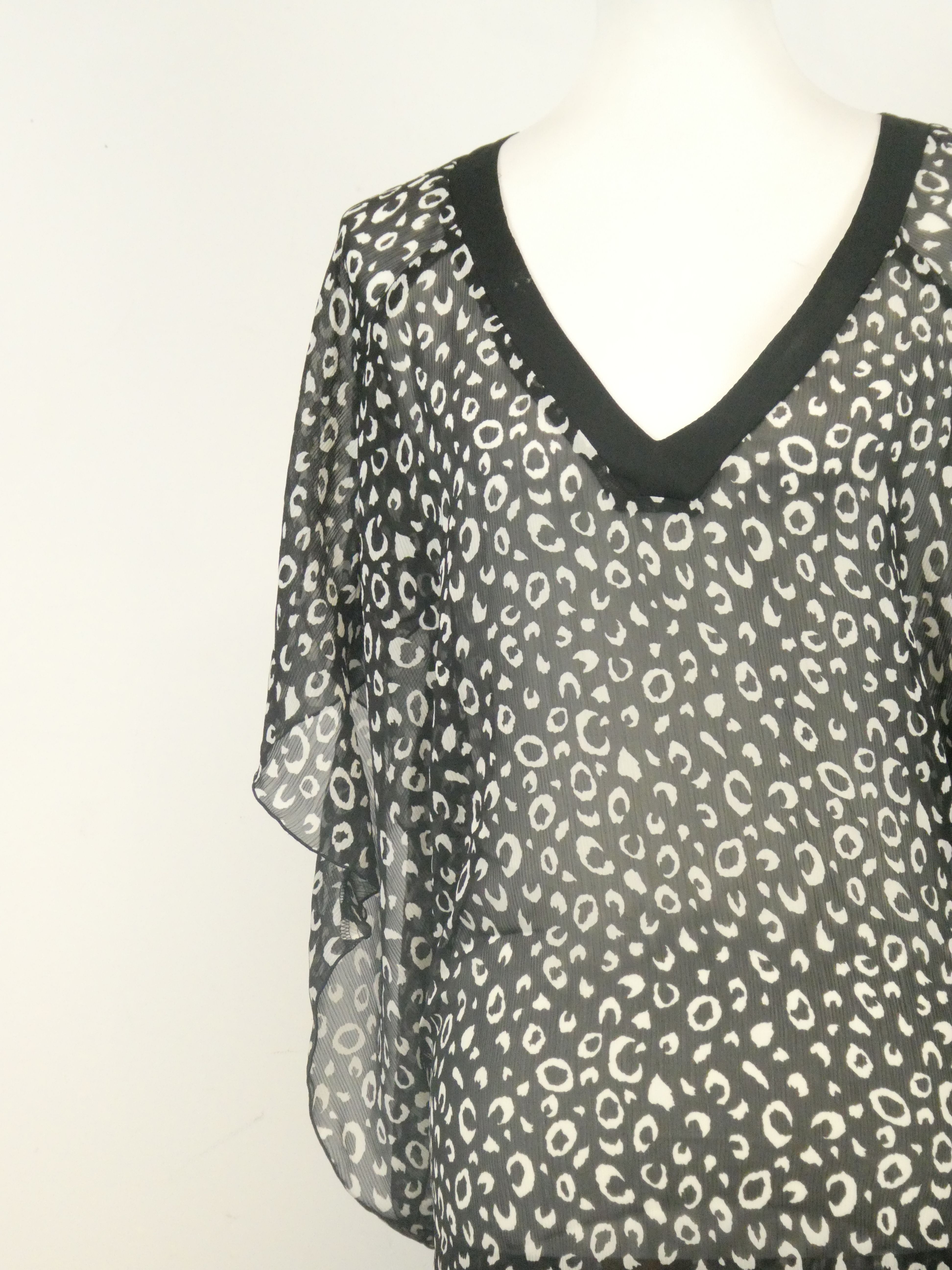 Darjeeling blouse semi transparent encolre ouvert - Taille 3/L/40 - Photo 4
