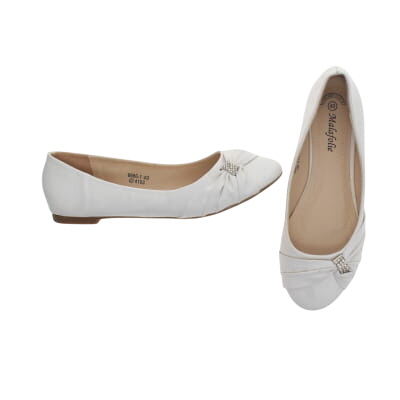 Ballerines écrue avec strass - Femme - Malafolie - Taille 40 - Photo 0