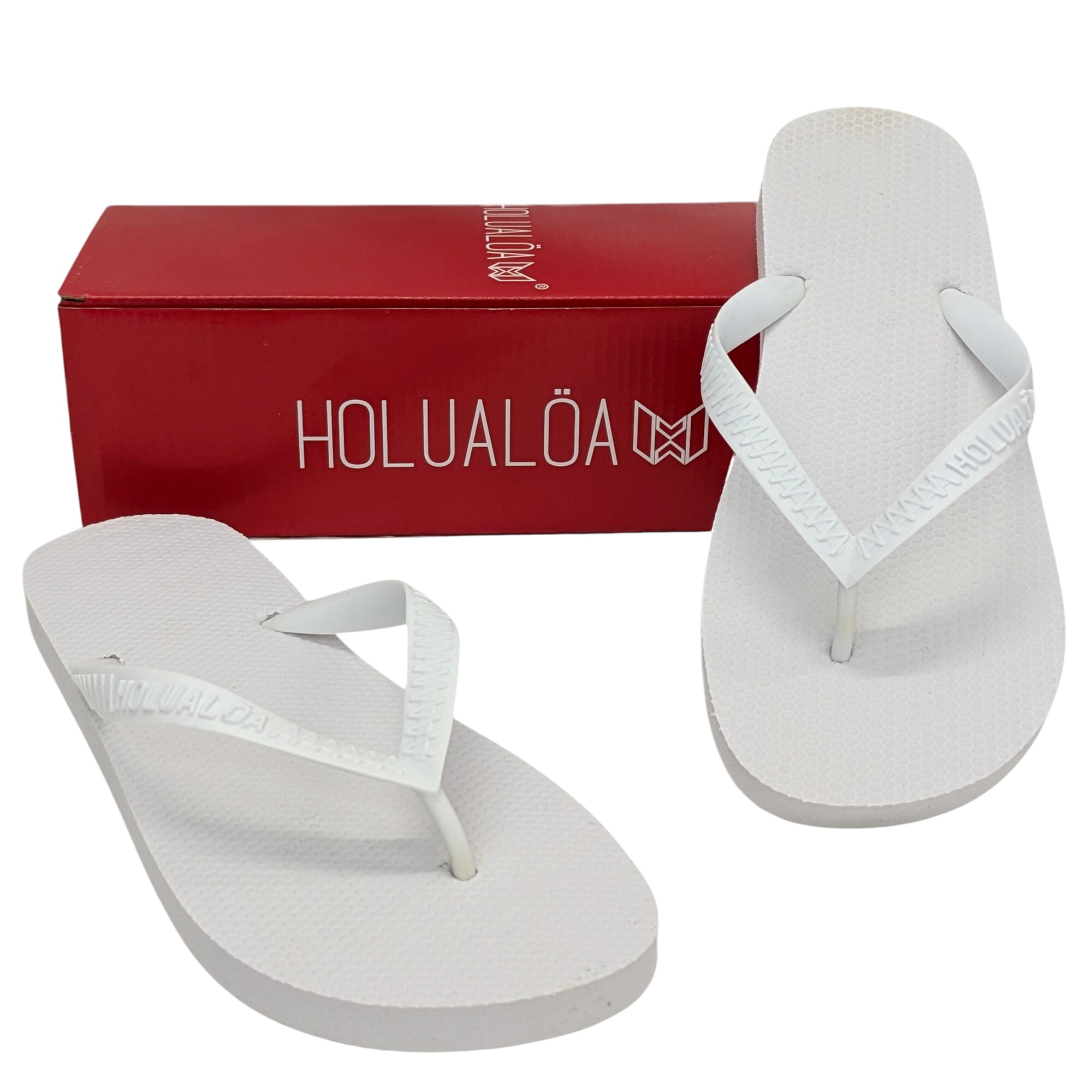 Tongs neuves P 41/42 Chaussures Flip- flops unisexe blanches - holuala - Modalova