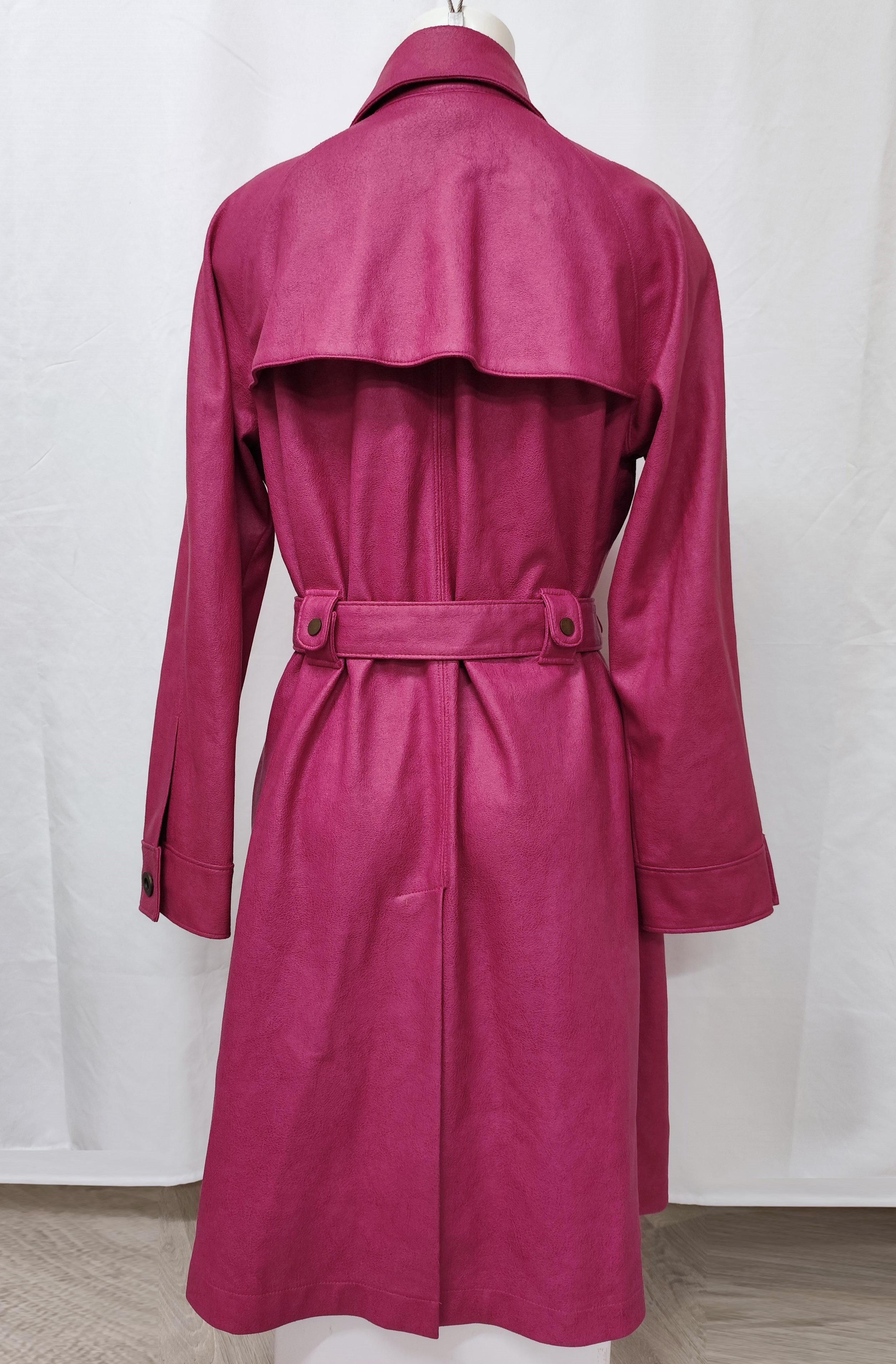 Trench Balmain Femme Fuchsia – Taille 42 - Photo 1