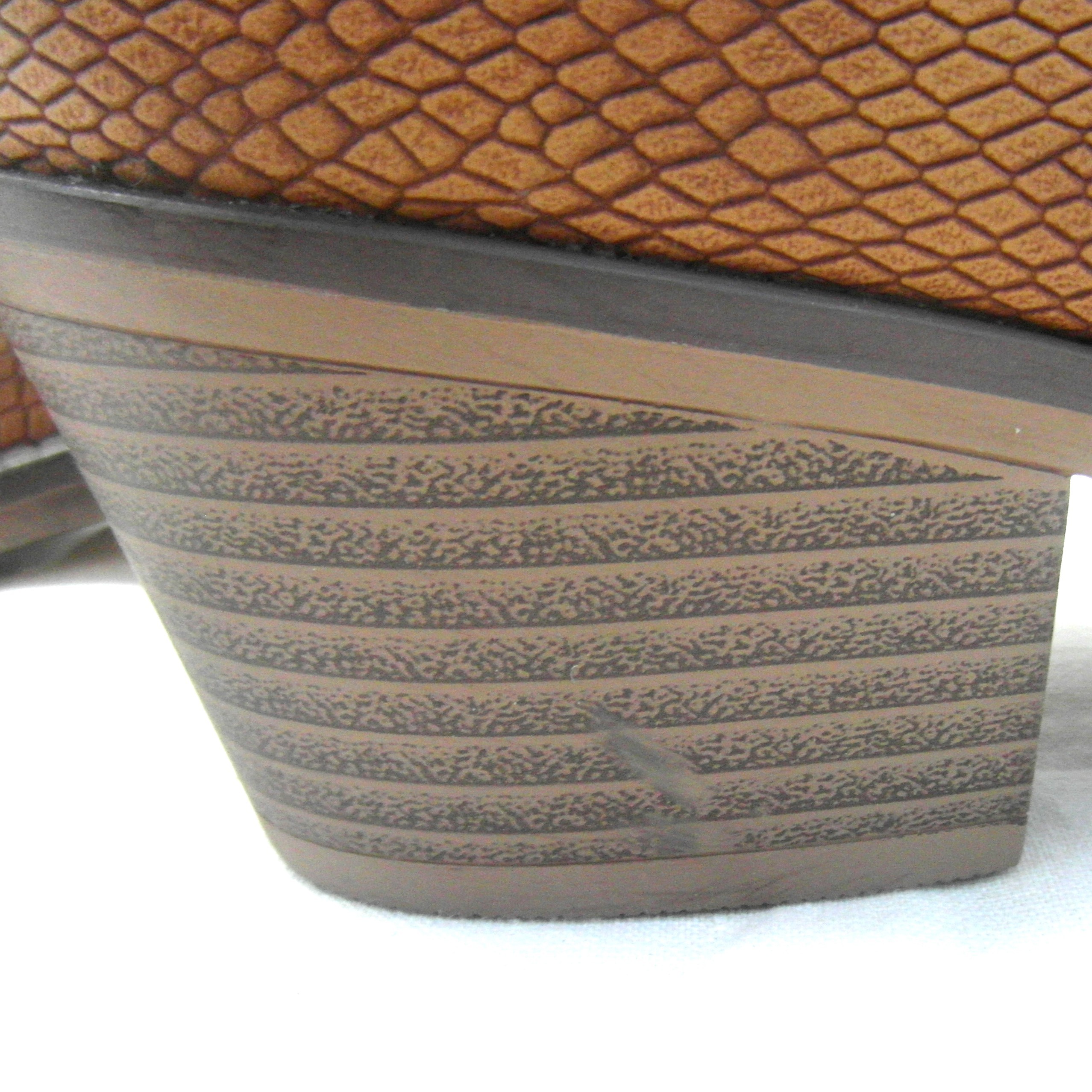 Bottines marron à motifs d'écailles Fabs taille 39 - Photo 5