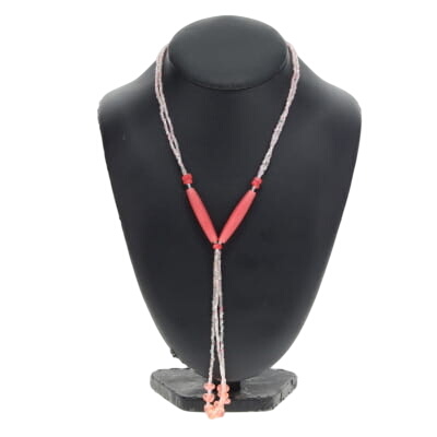 Collier pendentif en perles transparentes et - Label Emmaus - Modalova