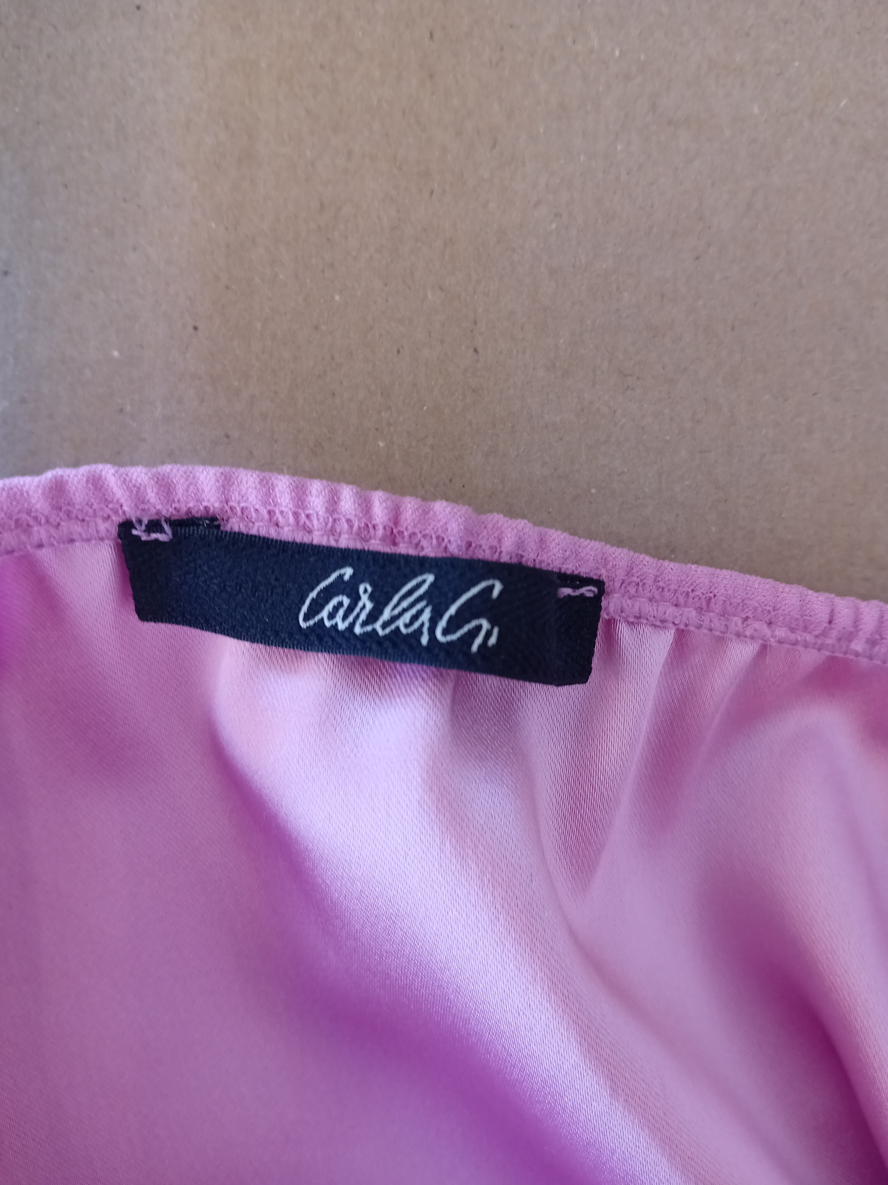 Voir photo 5 de Robe Courte Bandeau Rose Pâle Carla G. Bretelles Fines M (V3466) Robe Courte Bandeau Rose Pâle Carla G. Bretelles Fines M (V3466) - Vue 5 -