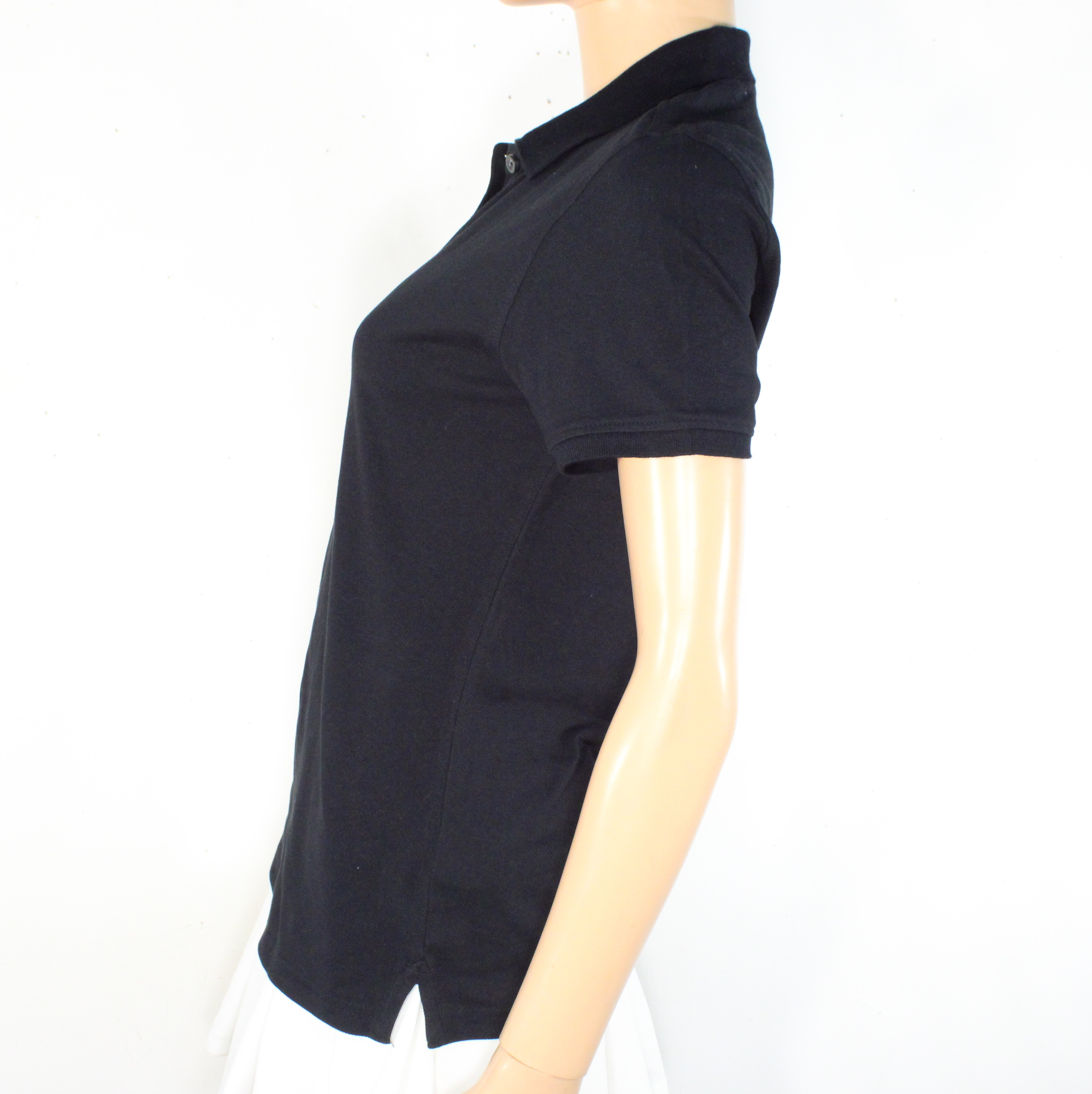Polo Femme Noir en Coton Organique Taille S - Photo 2