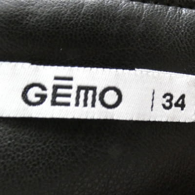 Jupe noire simili cuir - Femme - Gémo - Taille 34 - Photo 4
