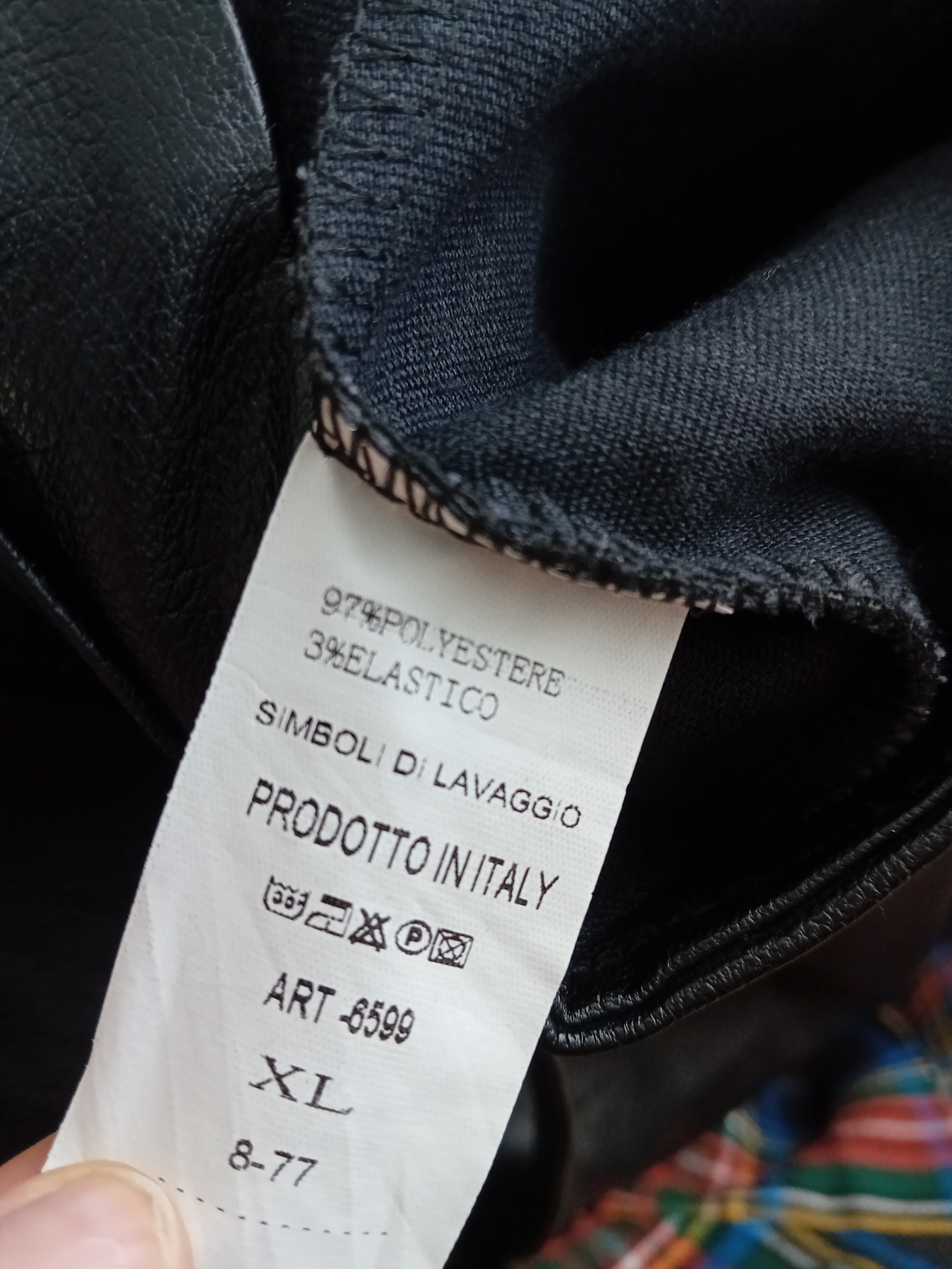 Jupe Similicuir Noire Ceinture Xl (T3655) Très bon état - Vue 6 - 