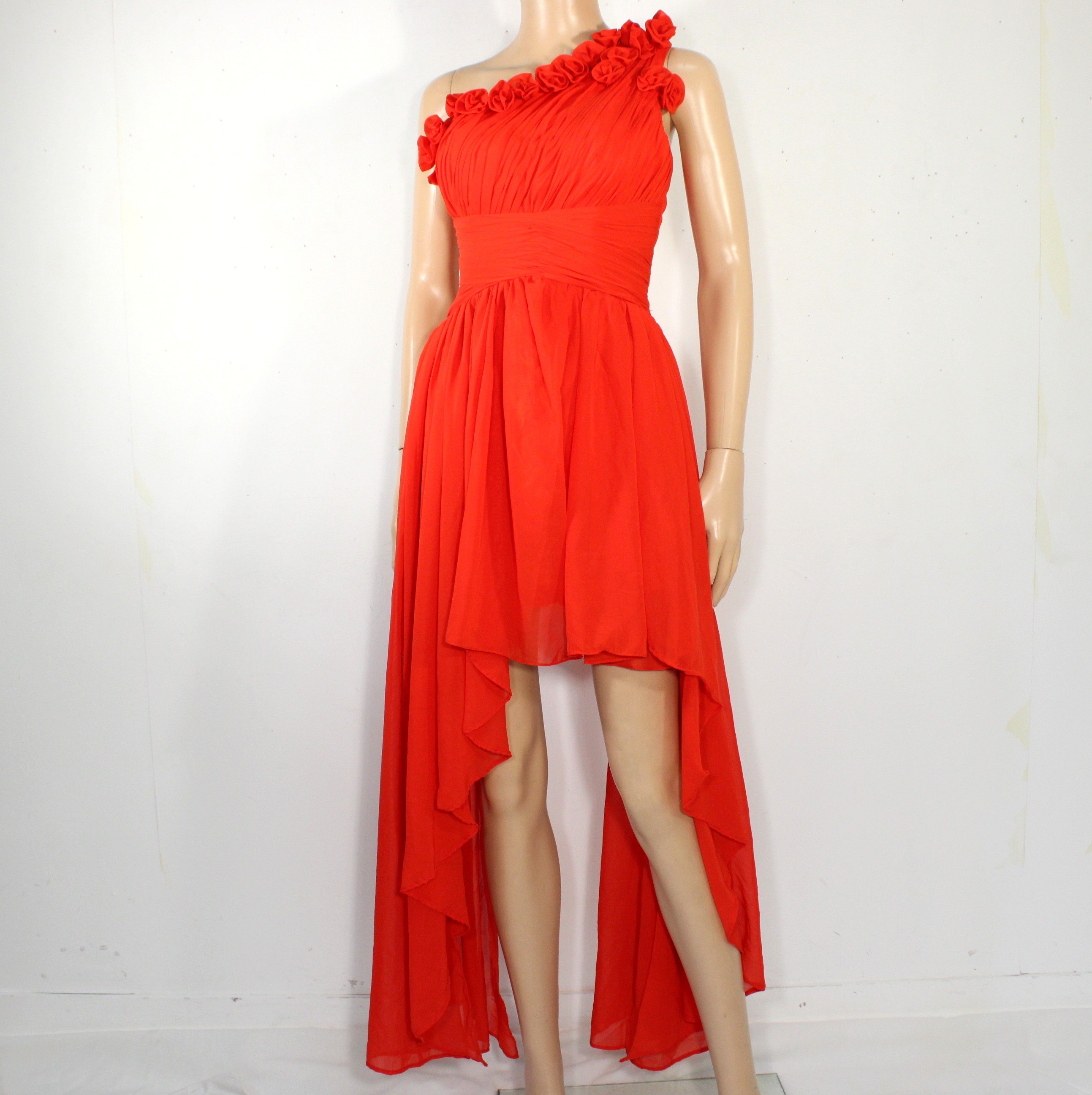 Robe Soirée & Sac à Main Rouge Taille Estimée 34 - Photo 4