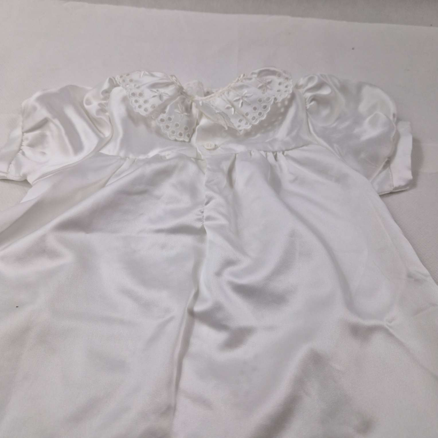 Petite Robe de baptéme blanche Bon état - Vue 3 - 