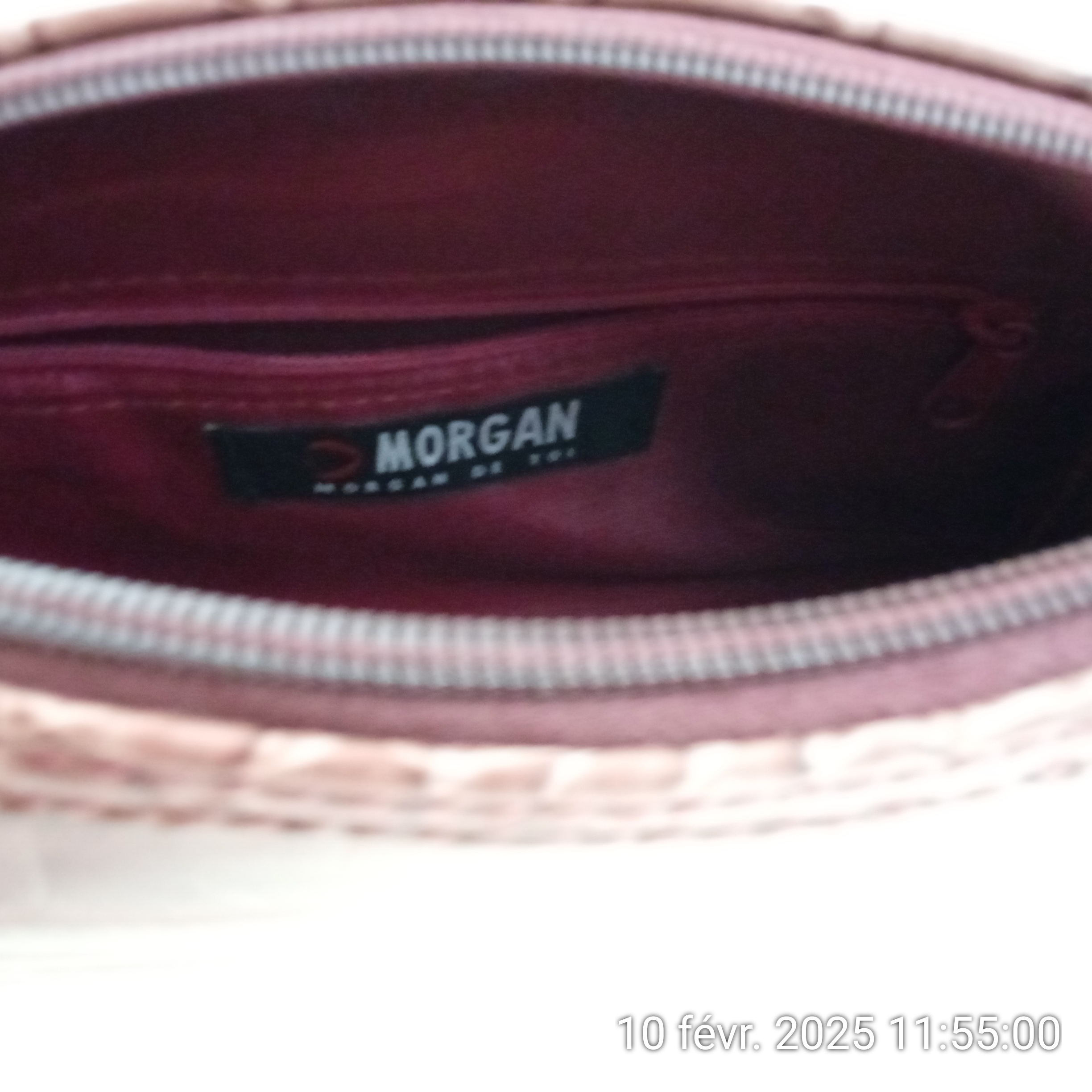 Petite sac bandoulière imitation croco MORGAN - Photo 2