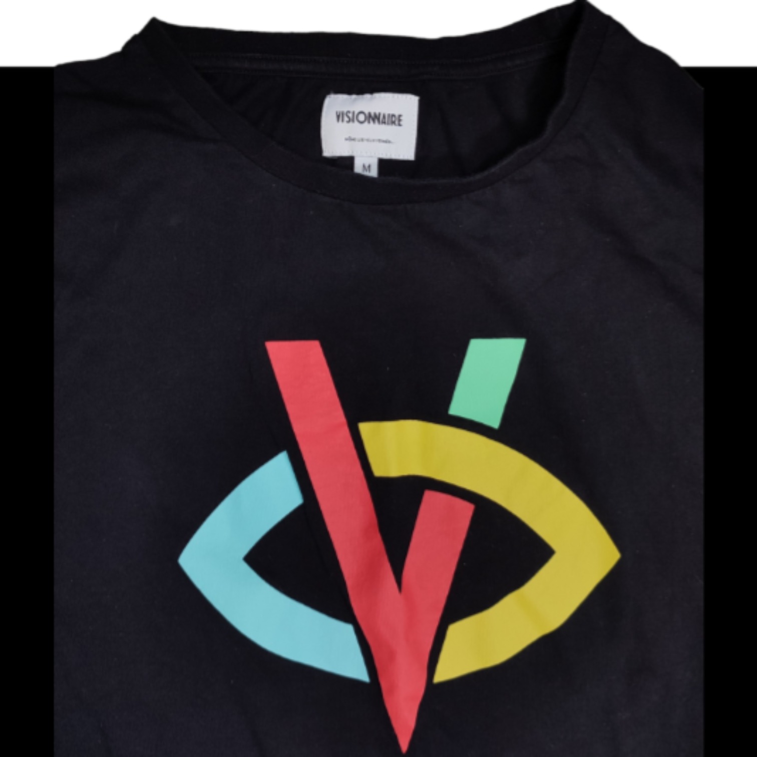 T-shirt noir "Visionnaire" de Bigflo et Oli - taille M Bon état - Vue 3 - 