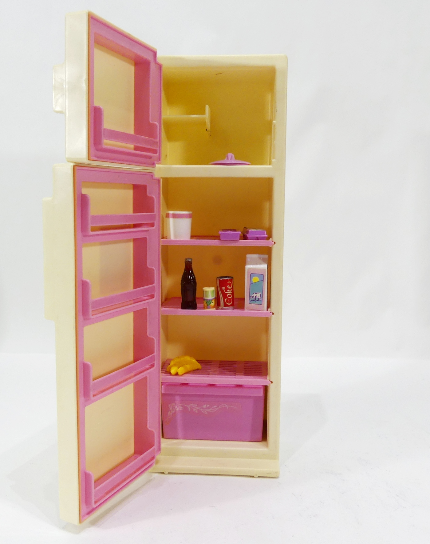 Lot de deux BARBIE Espace cuisine et frigo MATTEL année 1987 dans leur boîte d'origine - État correct - Photo 4