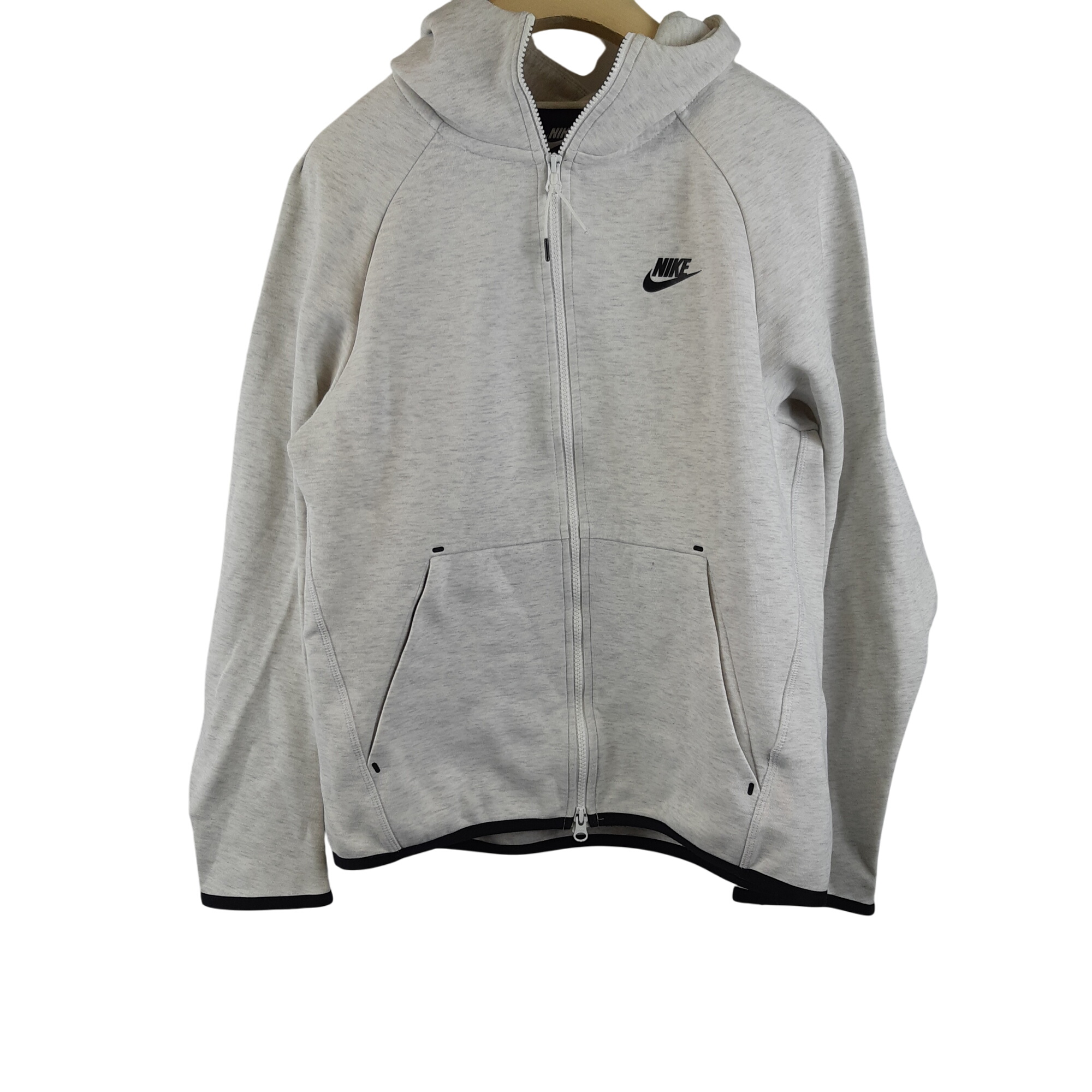 Sweat capuche zipp clair - Taille S (estime 50) - Nike - Modalova