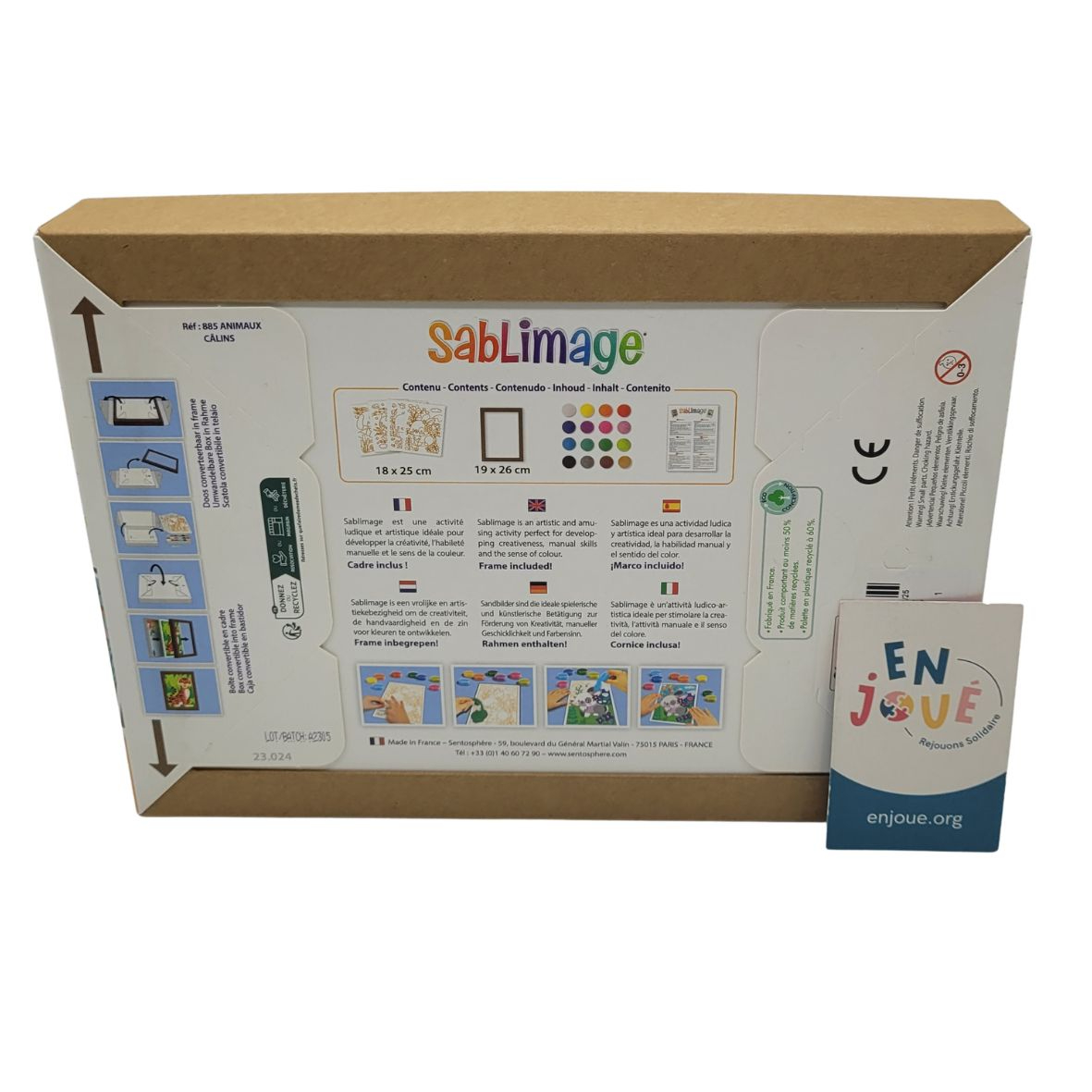 Voir photo 2 de Loisir créatif - Sablimage Animaux Calins - Sento sphère - À partir de 4 ans . Loisir créatif - Sablimage Animaux Calins - Sento sphère - À partir de 4 ans . Comme neuf - Vue 2 -