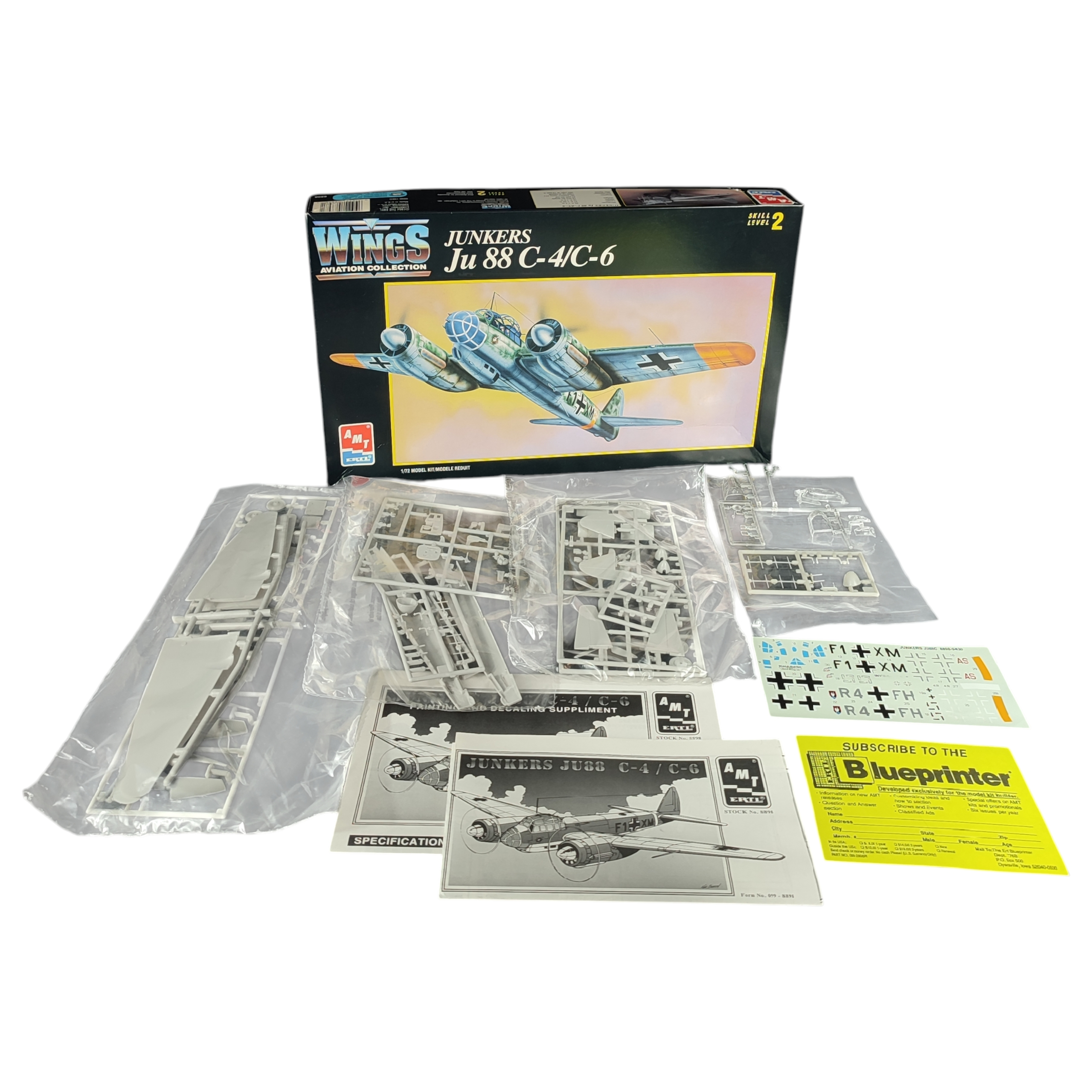 Maquette 1/72 Wings Aviation Collection, Modèle "Junkers Ju 88 C-4/C-6" Complet Bon état -  reconditionné disponible sur Label Emmaüs