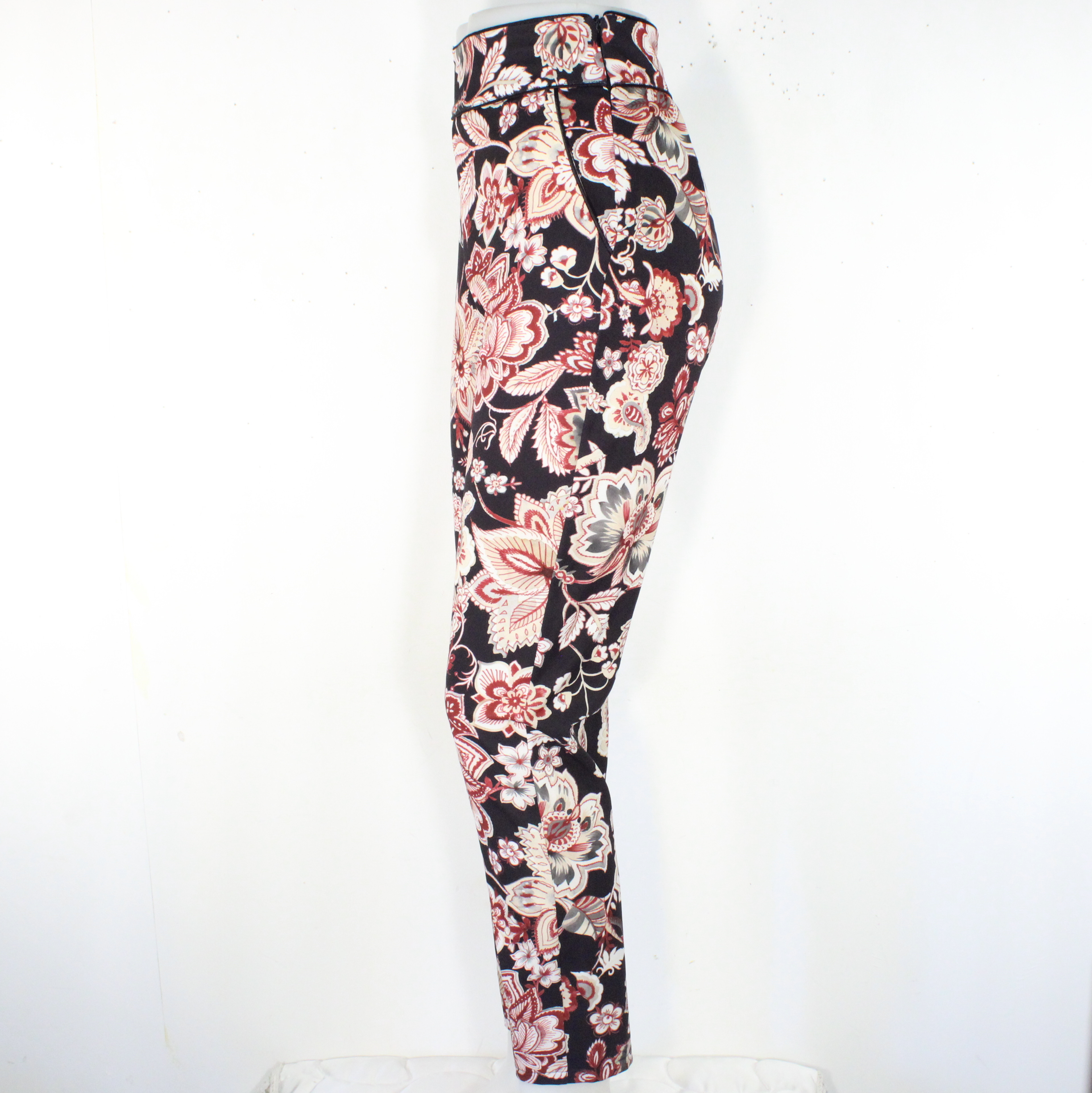 Pantalon Femme Noir Fleuri ZUIKI Taille S - Photo 2