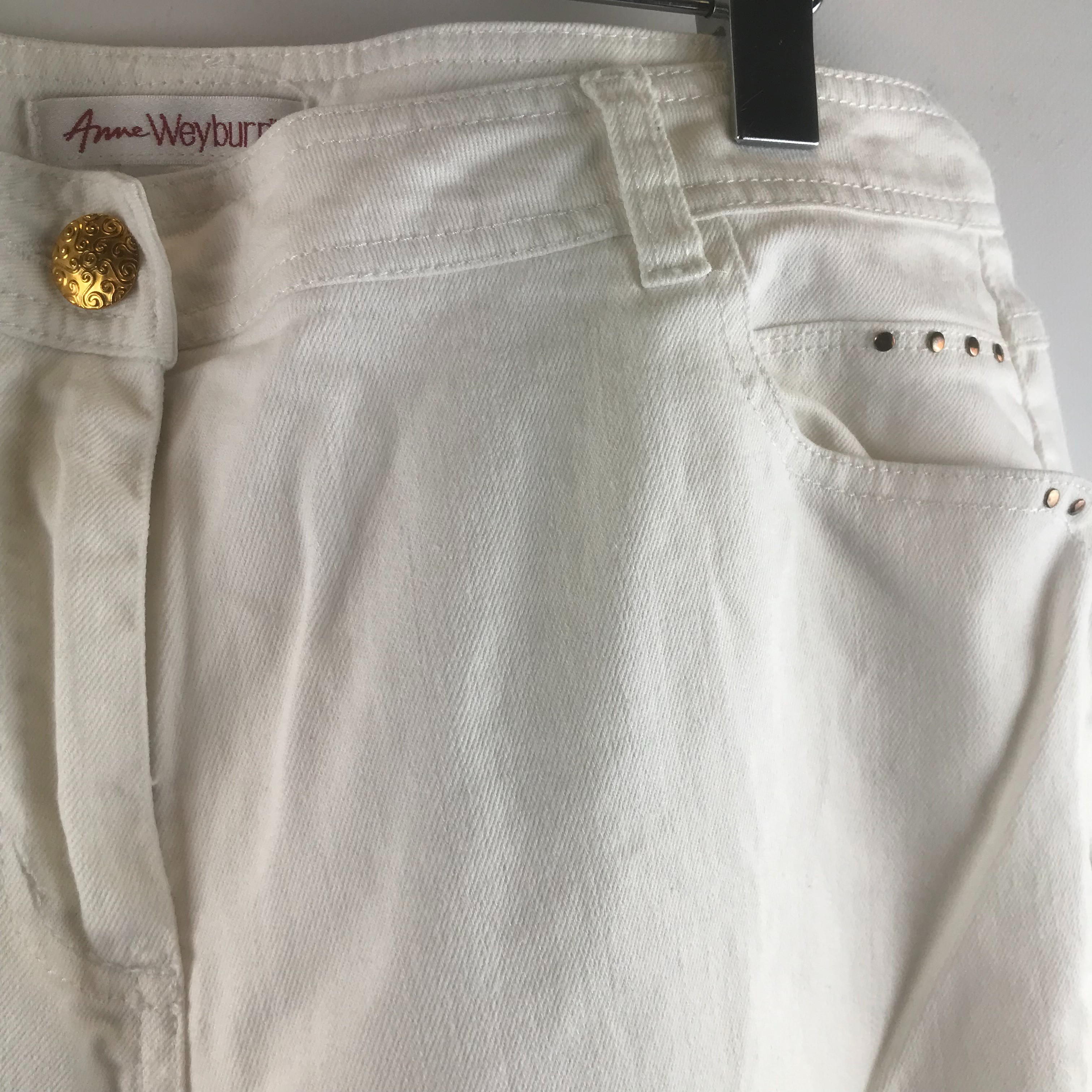 Jean blanc - Anne Weyburn La Redoute - 44 - Très bon état - Photo 2