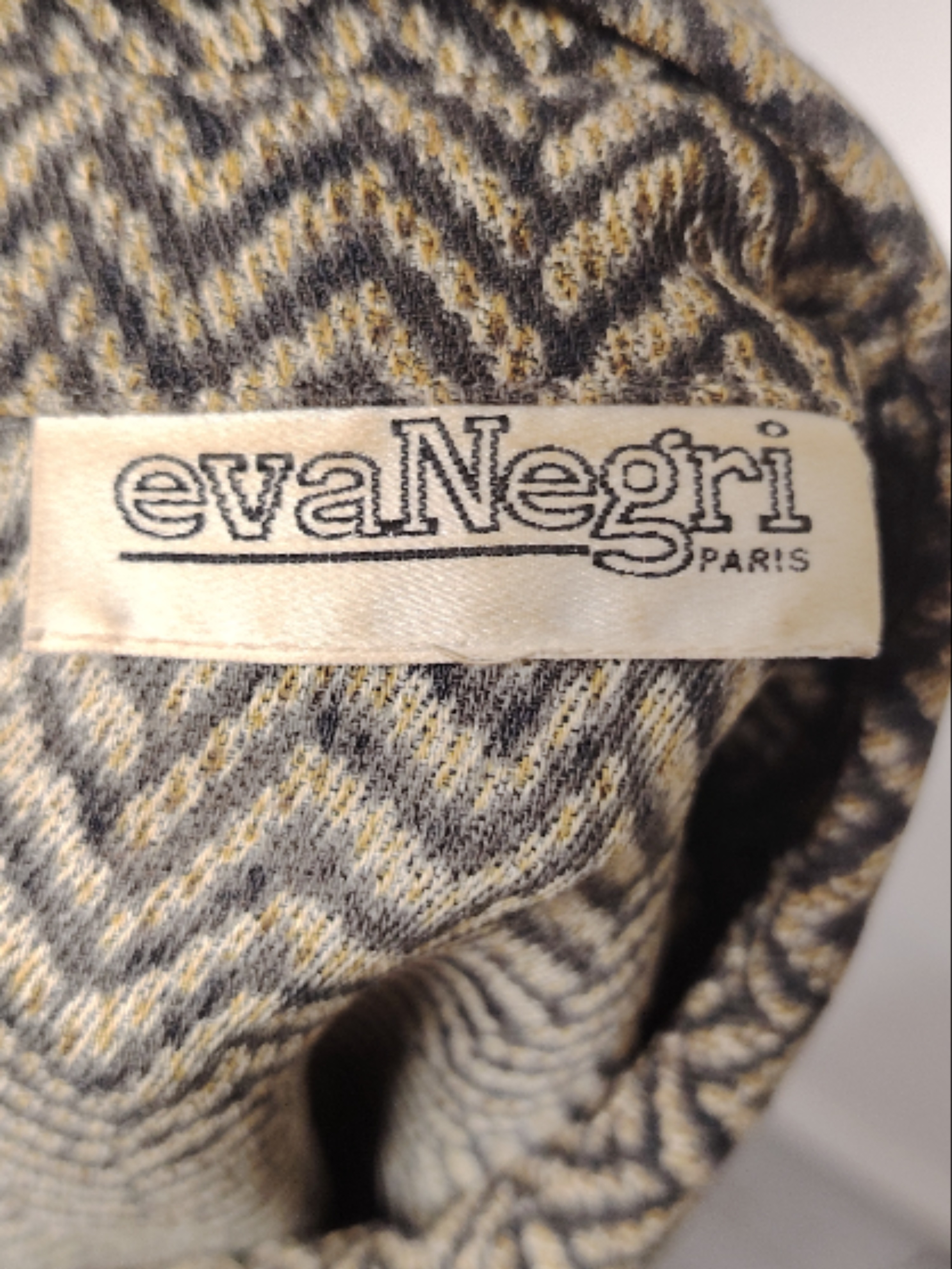 Eva Negri - Chemise noir & verte Motif en chevrons - XS / S - Photo 5
